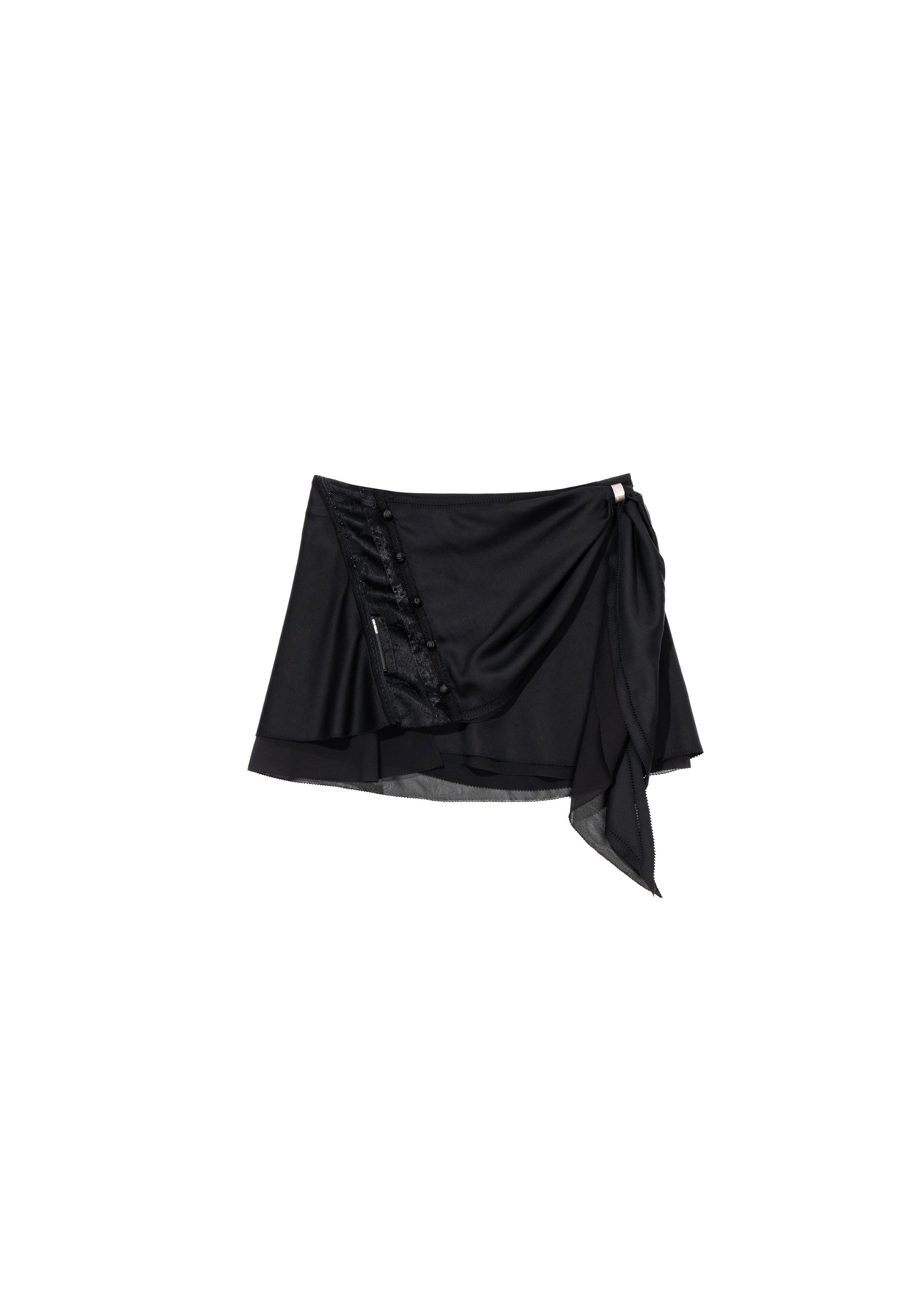 Hyein Seo - Tied Mini Skirt (Black) product image 5 | TRAB K-Fashion Australia