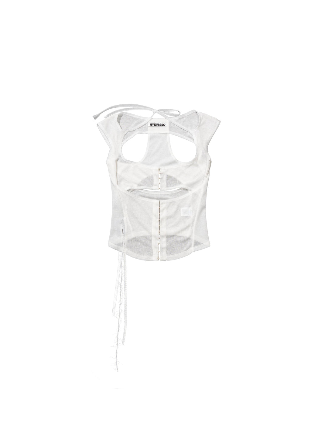 Hyein Seo - Layered Slash Top (White) product image 5 | TRAB K-Fashion Australia