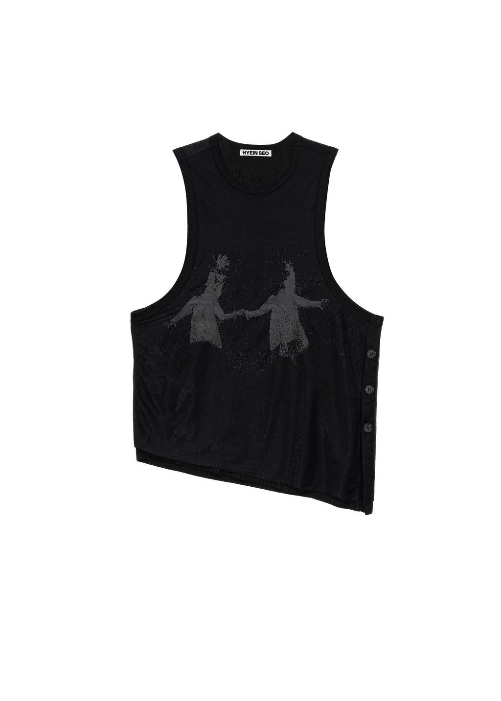 Hyein Seo - Double Layer T-Shirt (Black) product image 10 | TRAB K-Fashion Australia