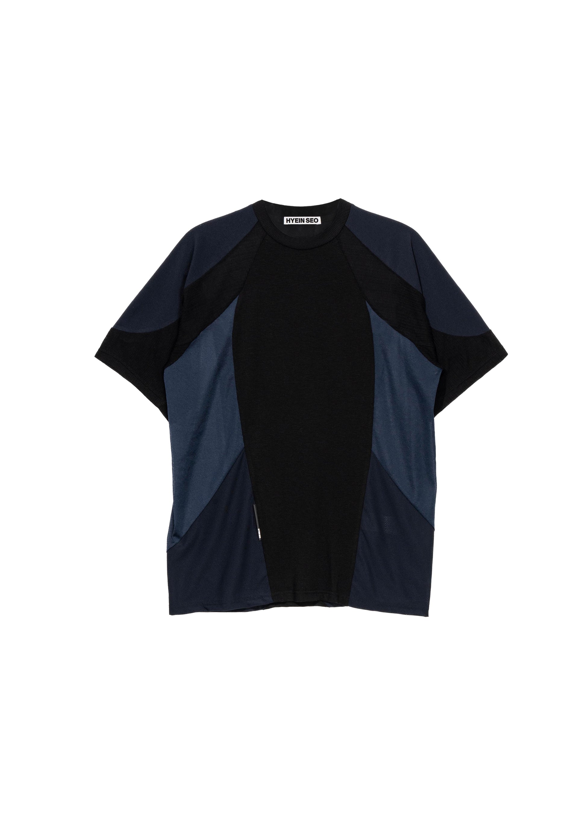 Hyein Seo - Paneled T-Shirt (Black) product image 7 | TRAB K-Fashion Australia