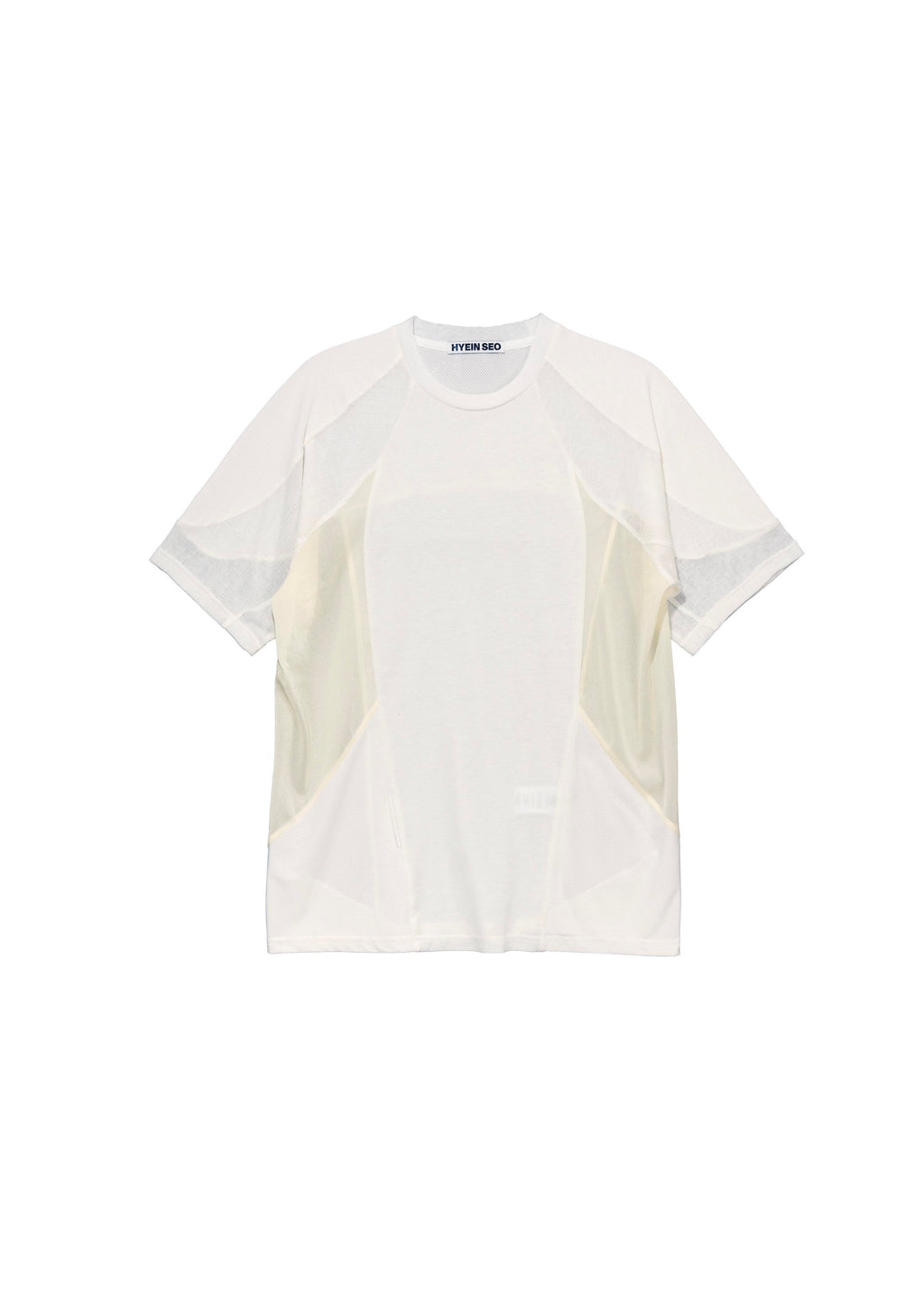 Hyein Seo - Paneled T-Shirt (White) product image 7 | TRAB K-Fashion Australia