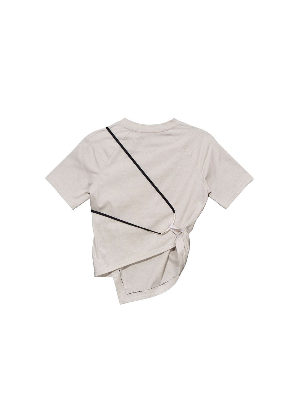 Hyein Seo - Hemstitch Crop Top (Mist Grey) product image 2 | TRAB K-Fashion Australia