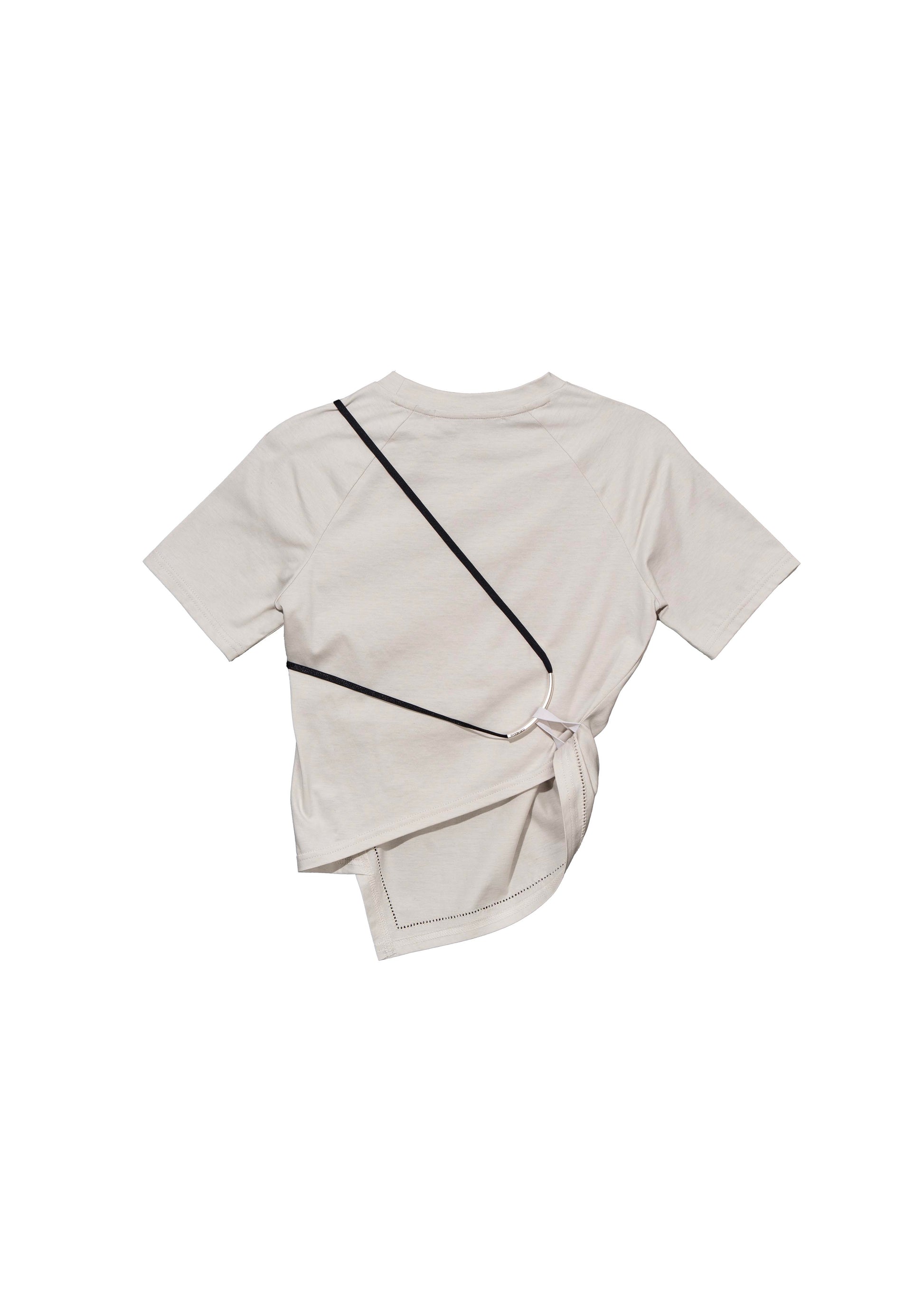 Hyein Seo - Hemstitch Crop Top (Mist Grey) product image 2 | TRAB K-Fashion Australia