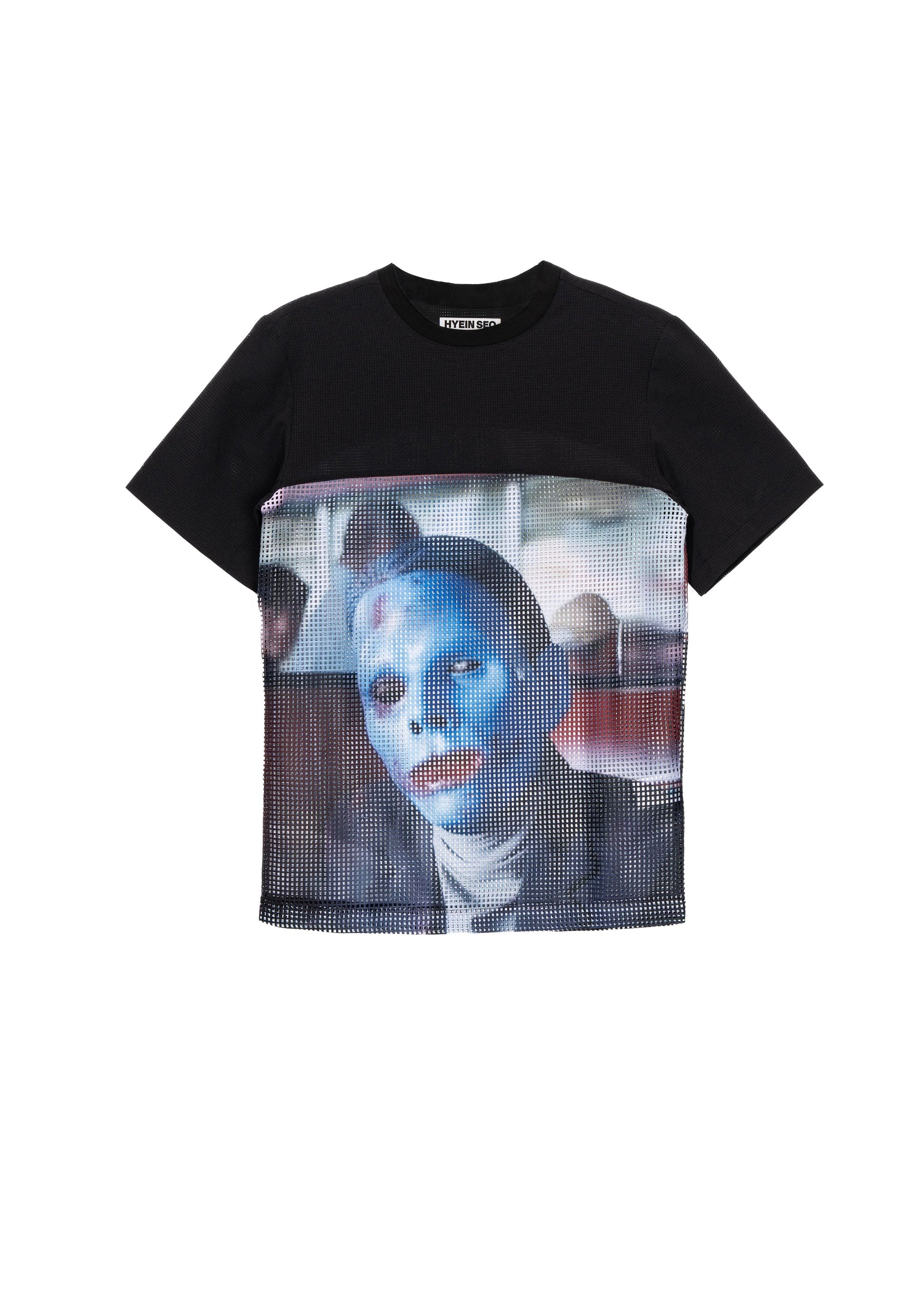 Hyein Seo - "JR" Mesh T-Shirt (Black) product image 5 | TRAB K-Fashion Australia