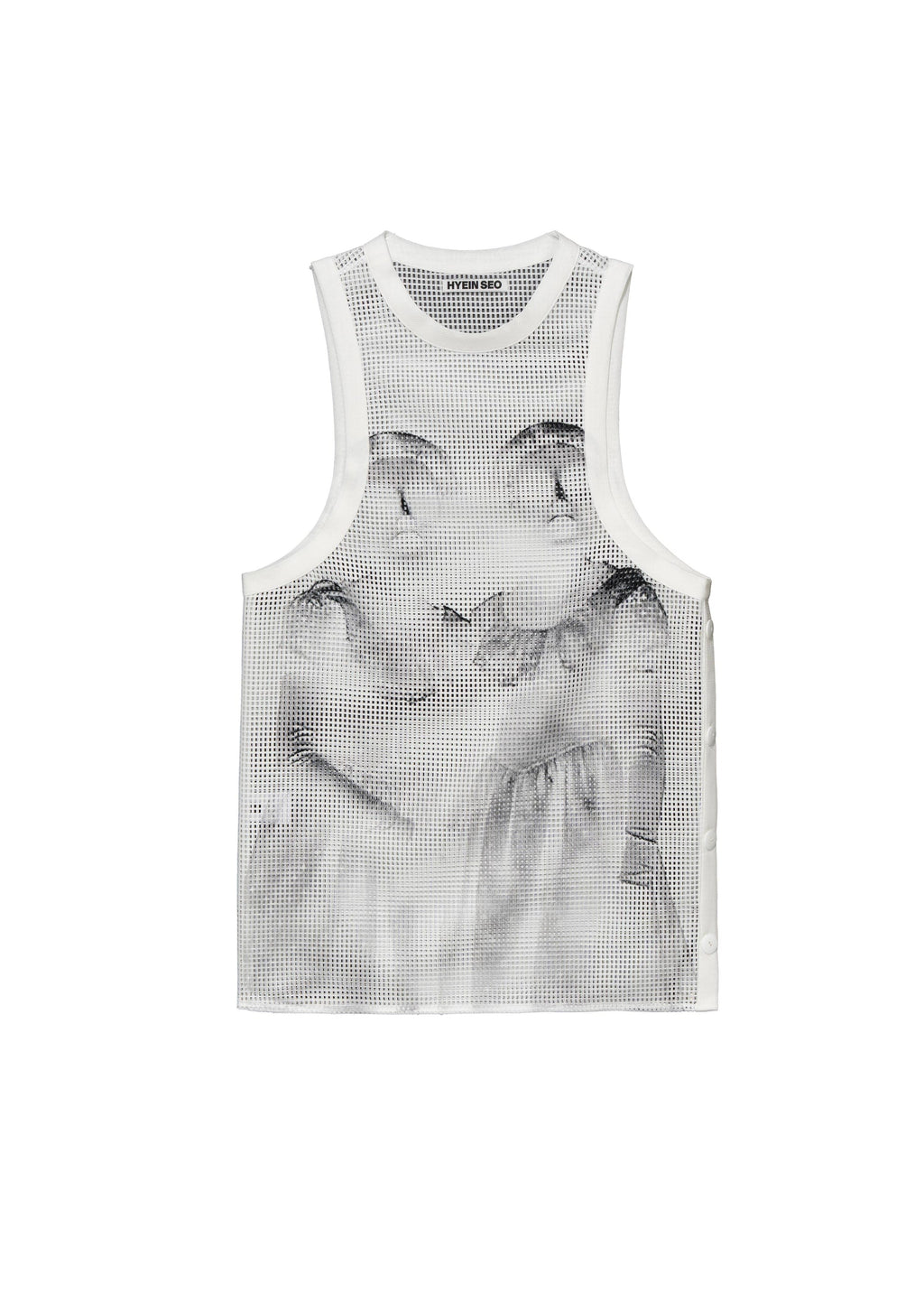 Hyein Seo - "JR" Mesh Sleeveless (White) product image 7 | TRAB K-Fashion Australia