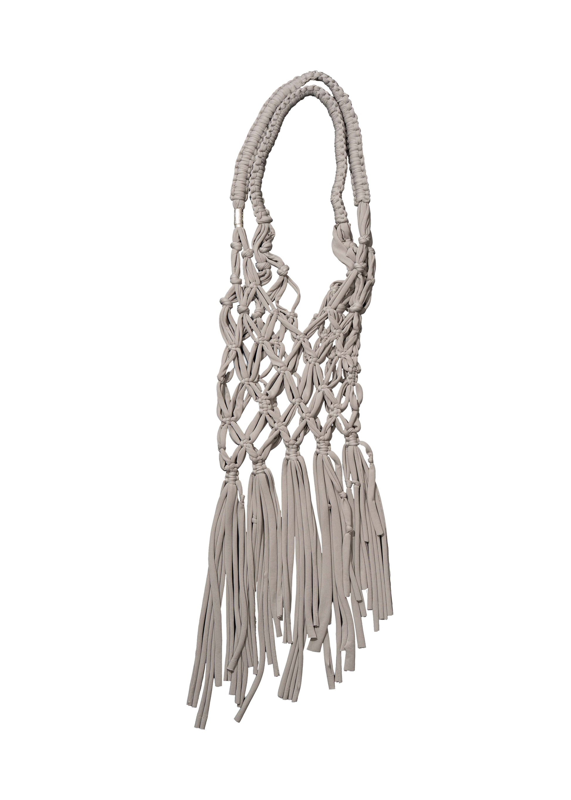 Hyein Seo - Macrame Shoulder Bag (Light Grey) product image 7 | TRAB K-Fashion Australia