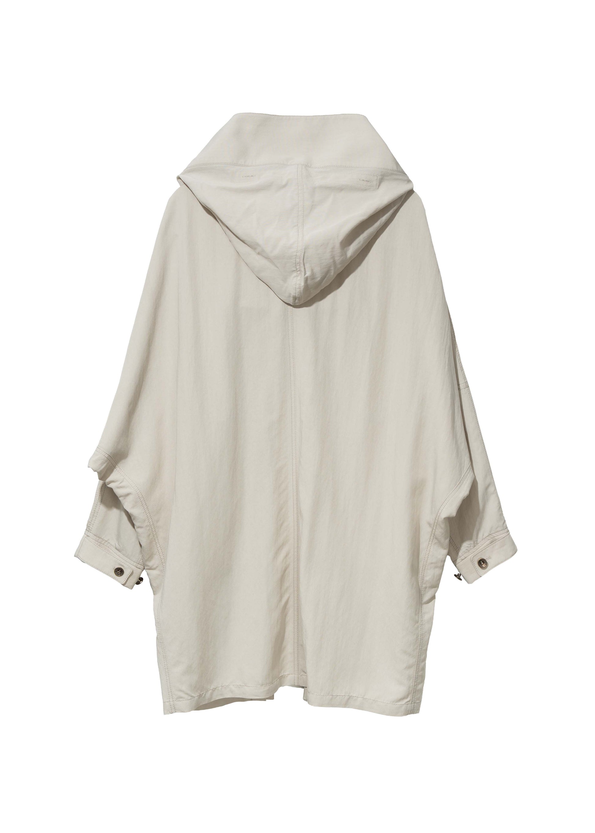 Hyein Seo - Hooded Coat w/ Graphic Muffler (Mist Grey) product image 7 | TRAB K-Fashion Australia