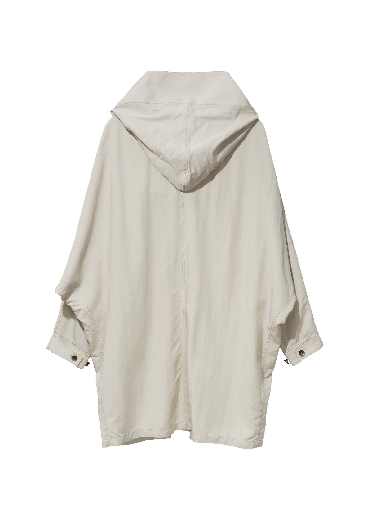Hyein Seo - Hooded Coat w/ Graphic Muffler (Mist Grey) product image 2 | TRAB K-Fashion Australia