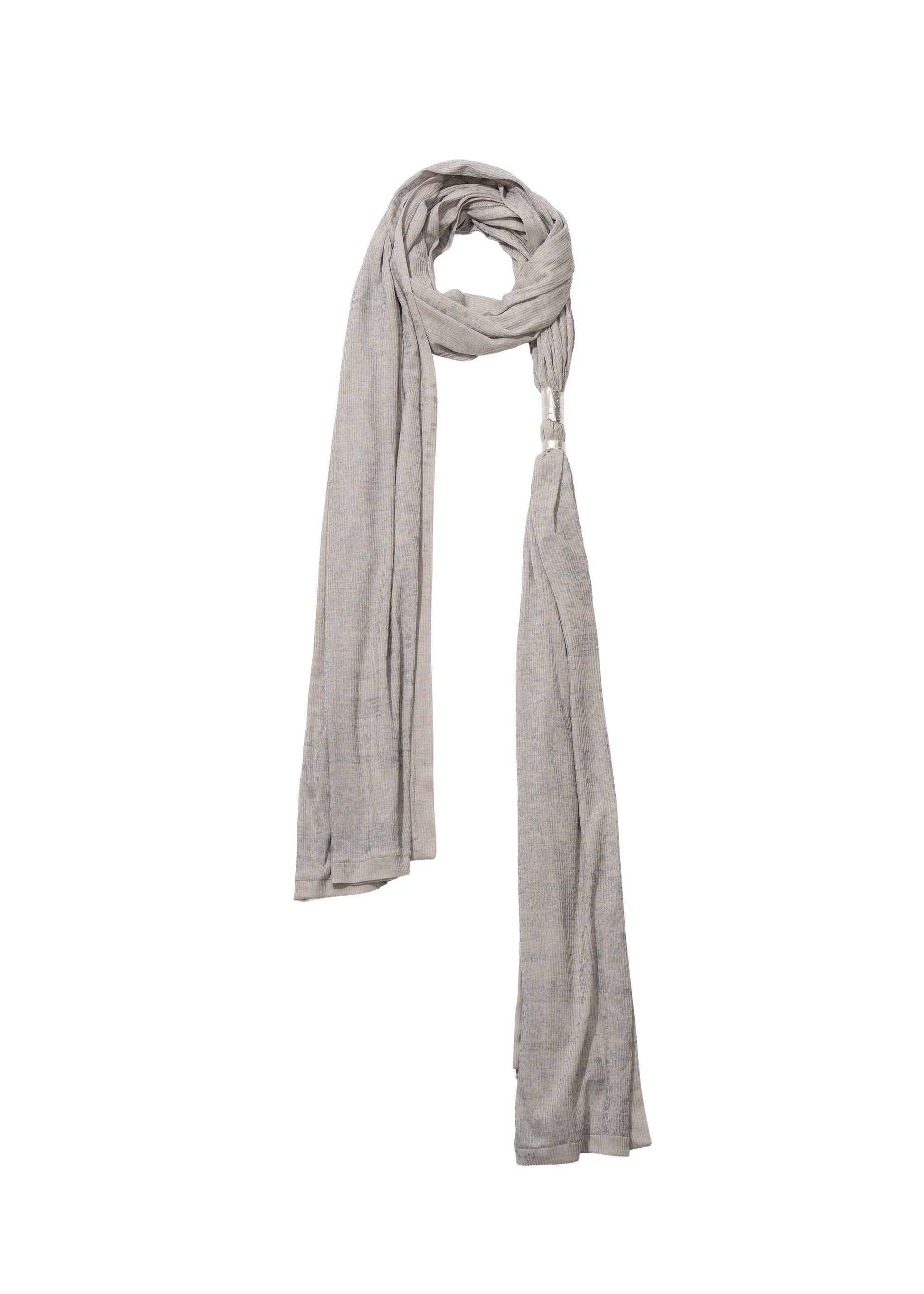 Hyein Seo - Hooded Coat w/ Graphic Muffler (Mist Grey) product image 9 | TRAB K-Fashion Australia