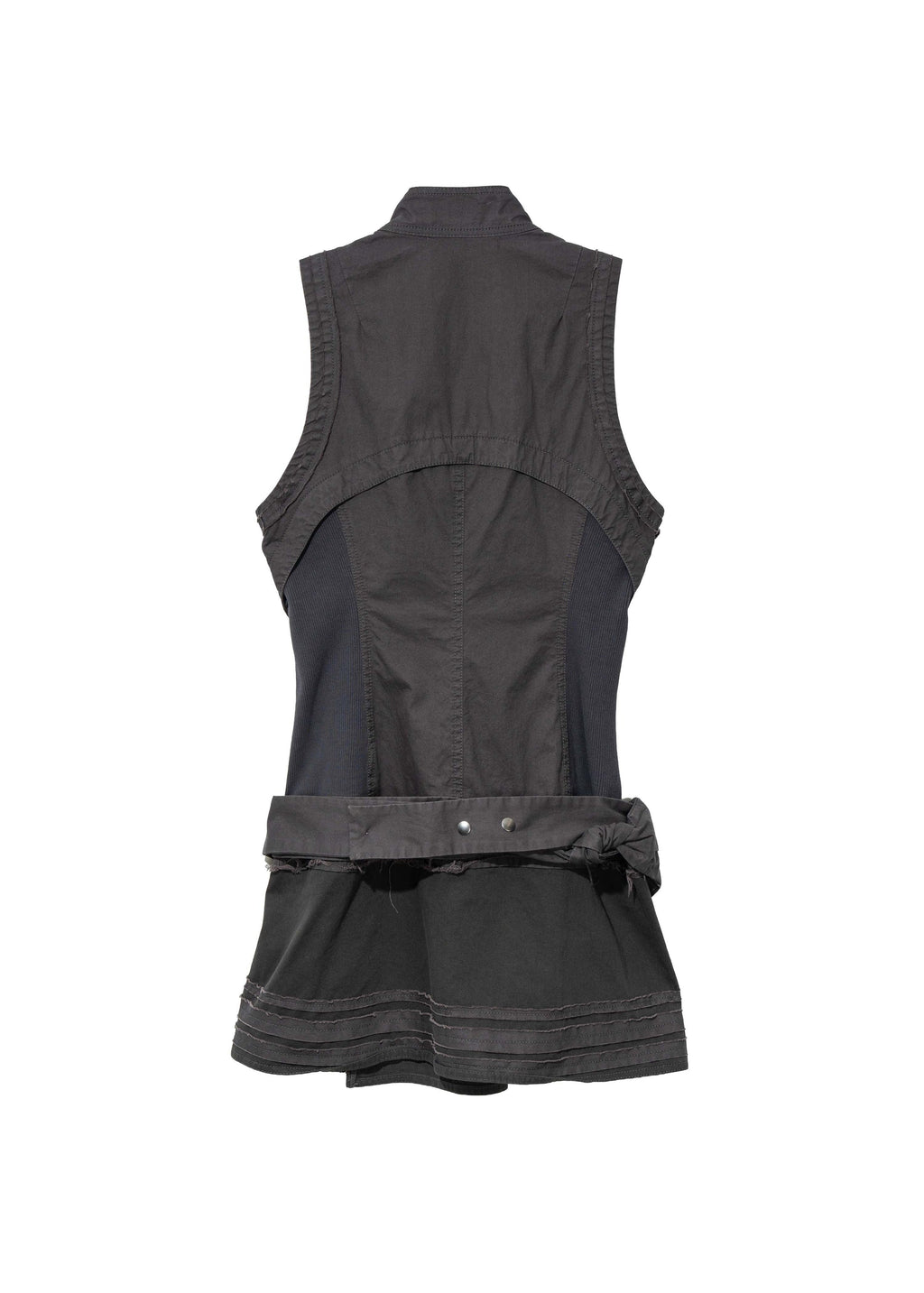 Hyein Seo - Sleeveless Moto Dress w/ Belt Bag (Charcoal) product image 6 | TRAB K-Fashion Australia
