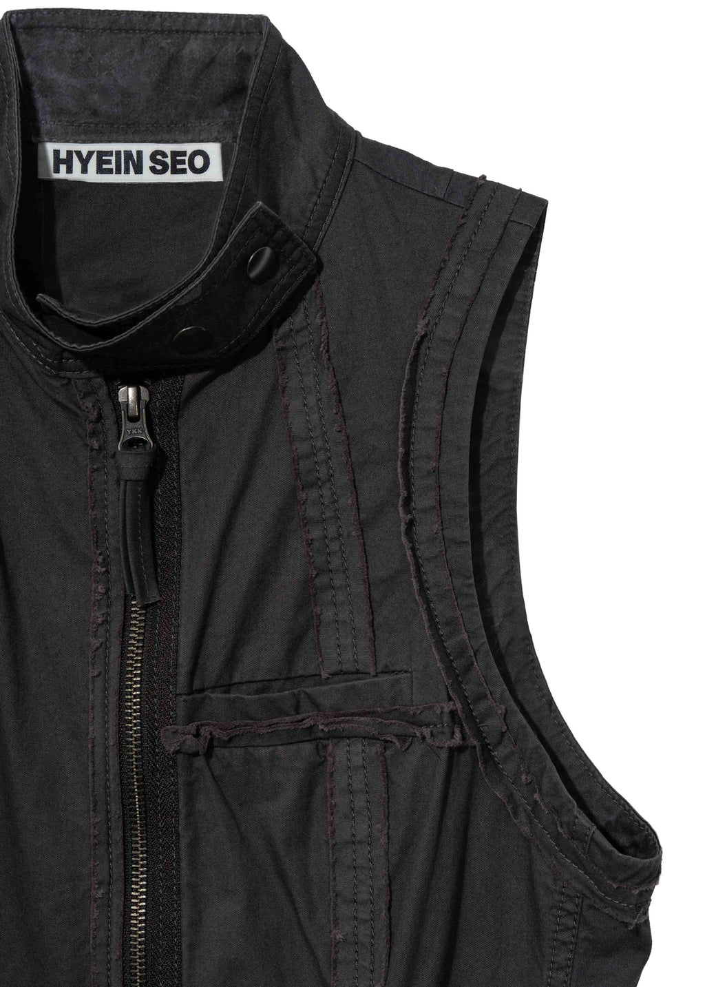 Hyein Seo - Sleeveless Moto Dress w/ Belt Bag (Charcoal) product image 7 | TRAB K-Fashion Australia