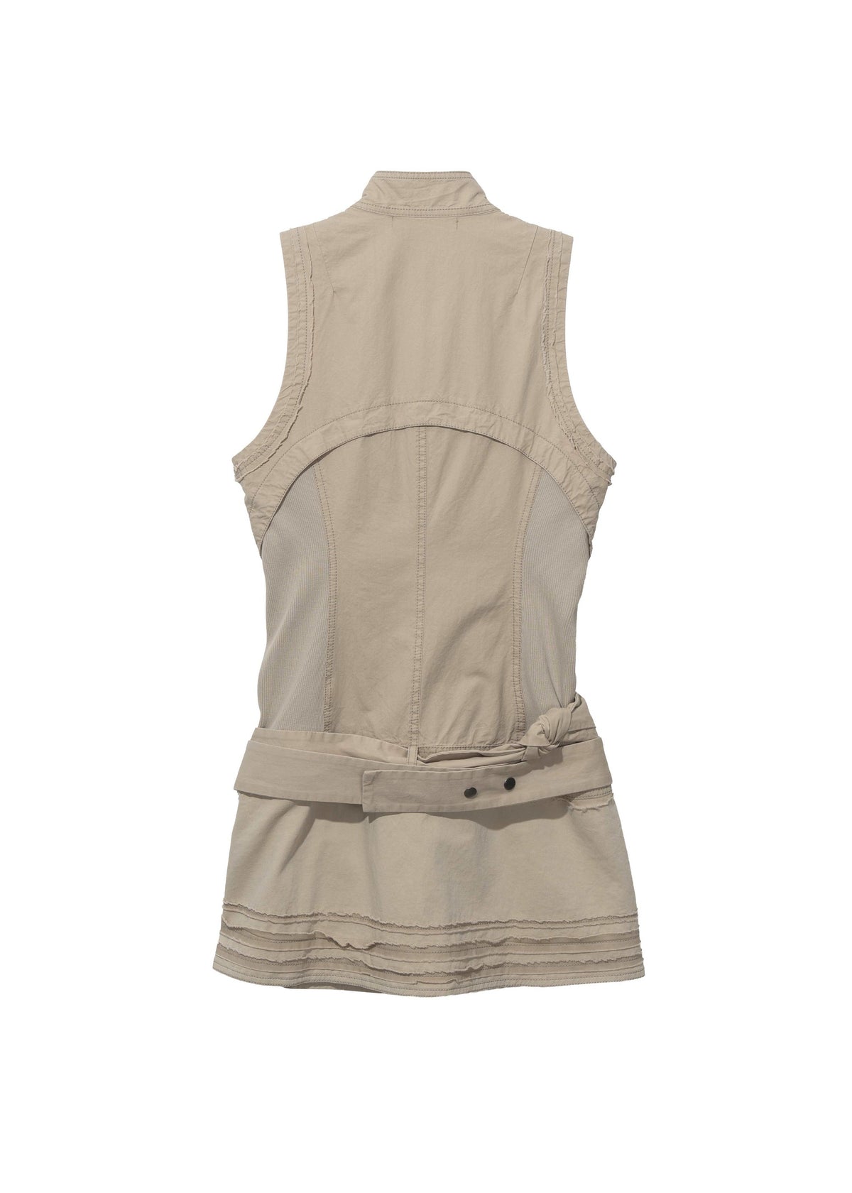 Hyein Seo - Sleeveless Moto Dress w/ Belt Bag (Sand Beige) product image 2 | TRAB K-Fashion Australia
