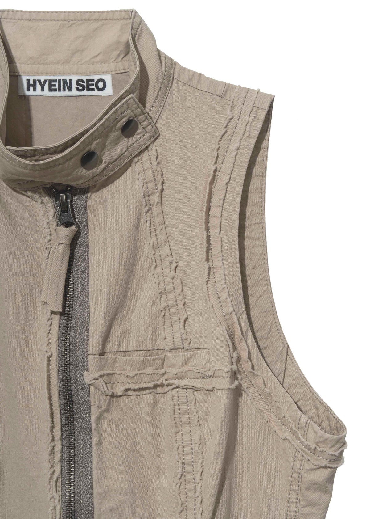 Hyein Seo - Sleeveless Moto Dress w/ Belt Bag (Sand Beige) product image 3 | TRAB K-Fashion Australia