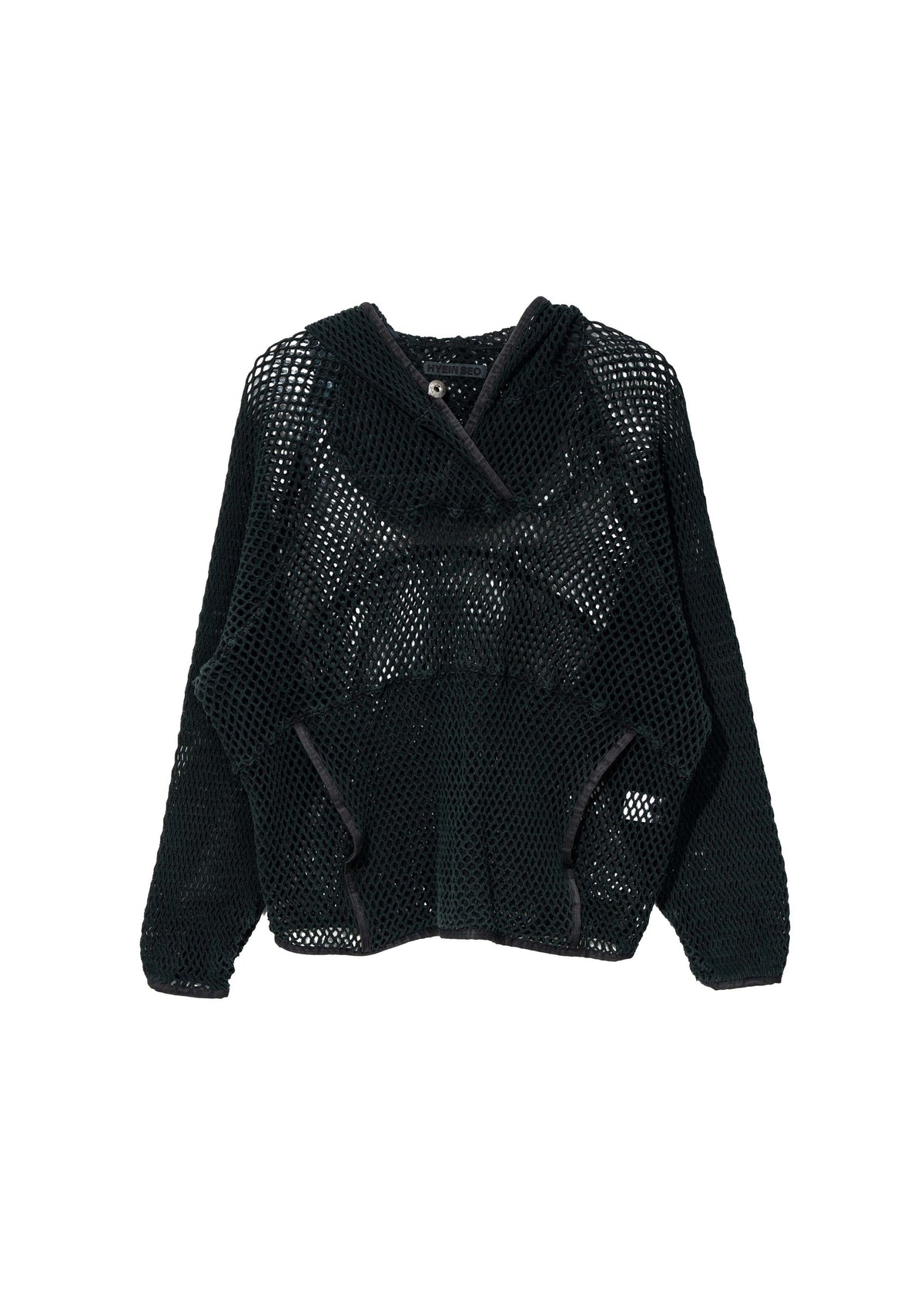 Hyein Seo - Washed Mesh Hoodie (Dark Green) product image 1 | TRAB K-Fashion Australia