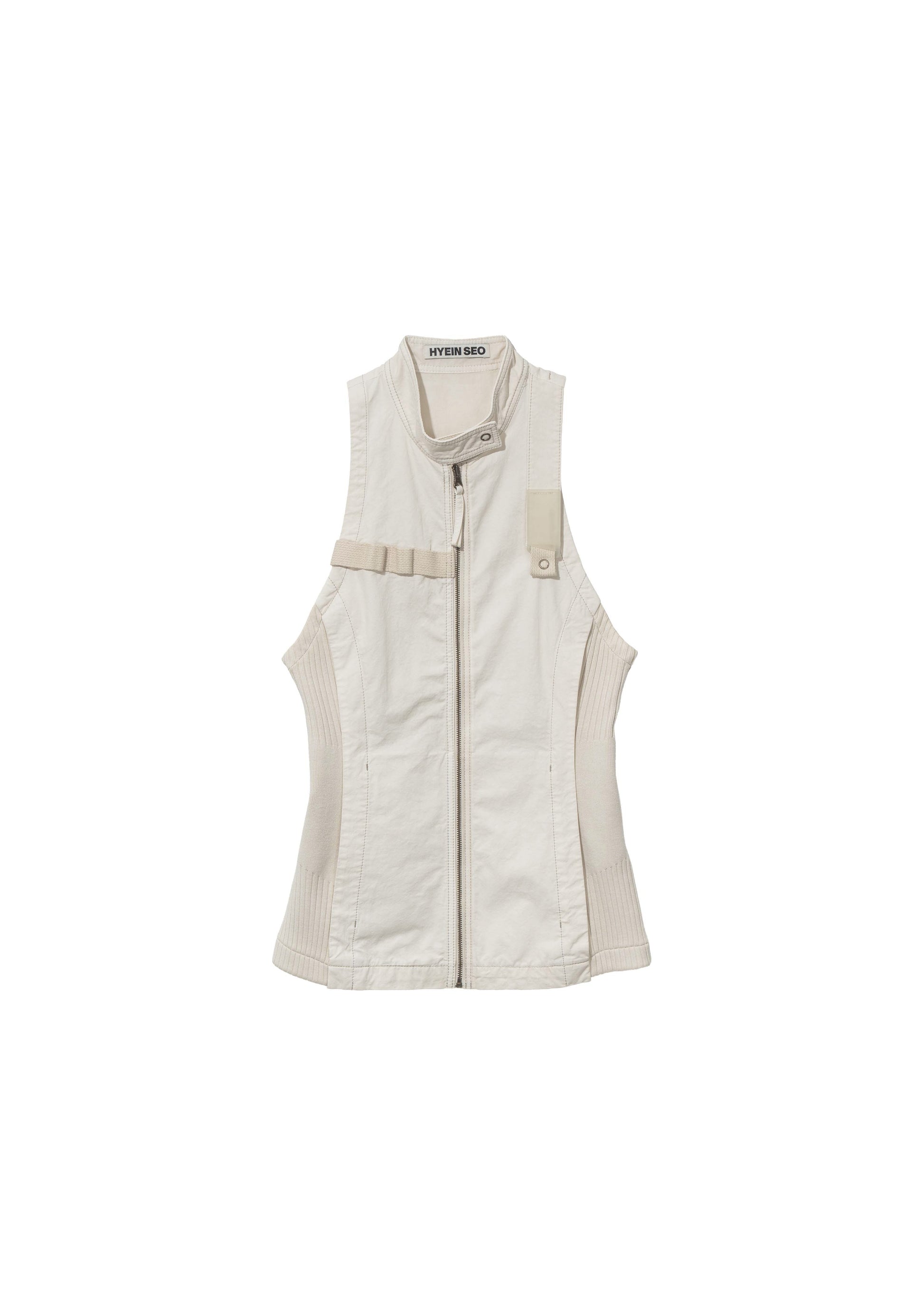 Hyein Seo - Double Layer Moto Jacket (Ivory) product image 11 | TRAB K-Fashion Australia