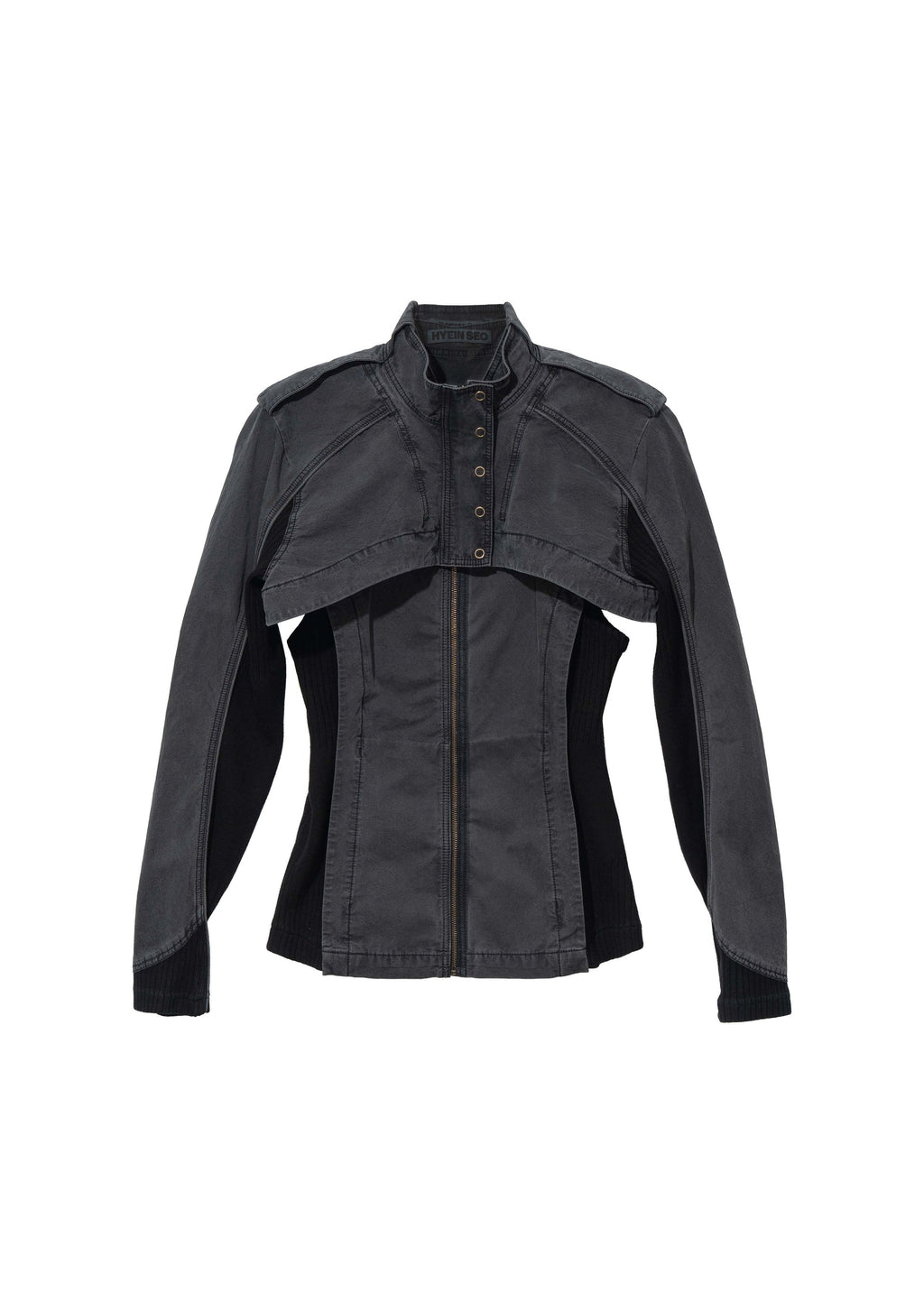 Hyein Seo - Double Layer Moto Jacket (Midnight) product image 1 | TRAB K-Fashion Australia
