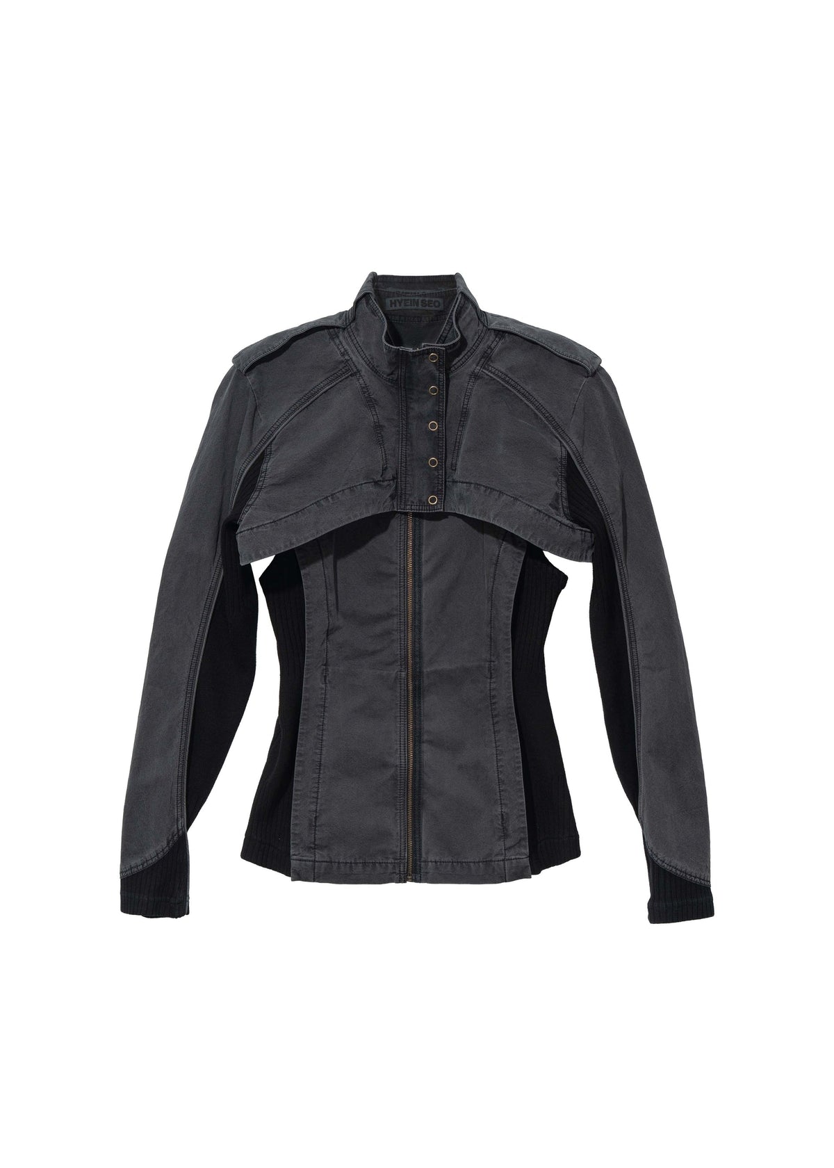 Hyein Seo - Double Layer Moto Jacket (Midnight) product image 1 | TRAB K-Fashion Australia