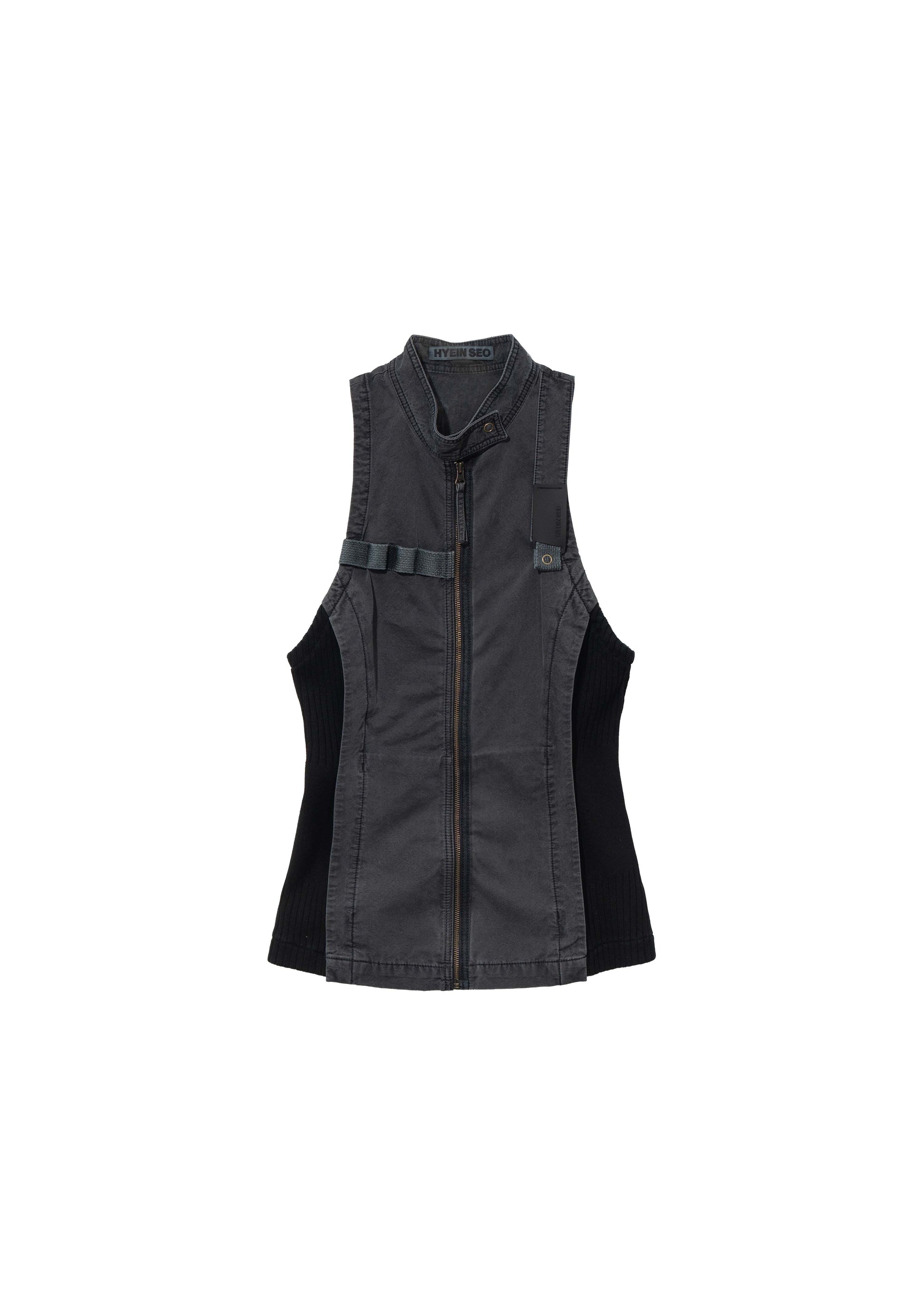 Hyein Seo - Double Layer Moto Jacket (Midnight) product image 9 | TRAB K-Fashion Australia