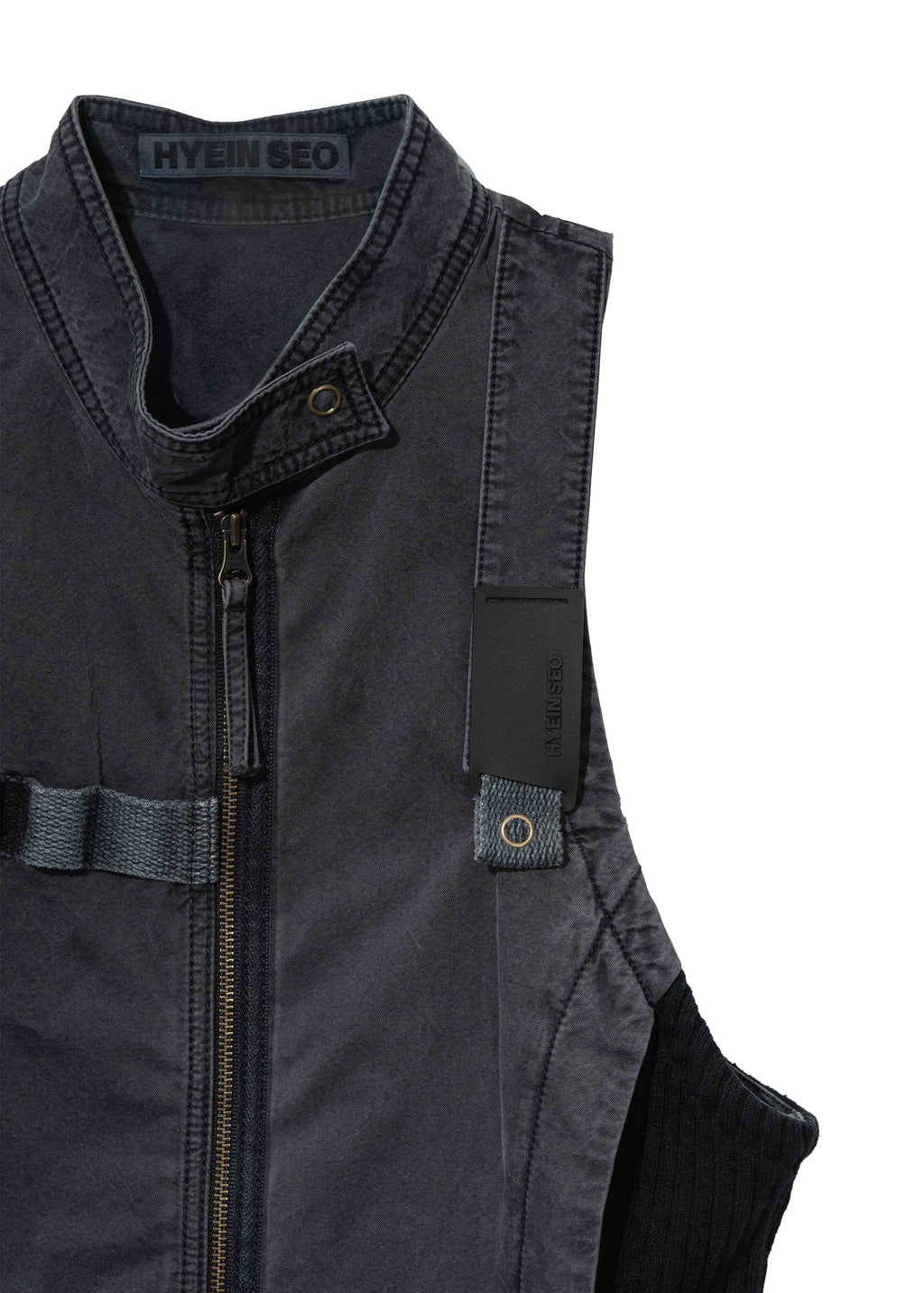 Hyein Seo - Double Layer Moto Jacket (Midnight) product image 11 | TRAB K-Fashion Australia