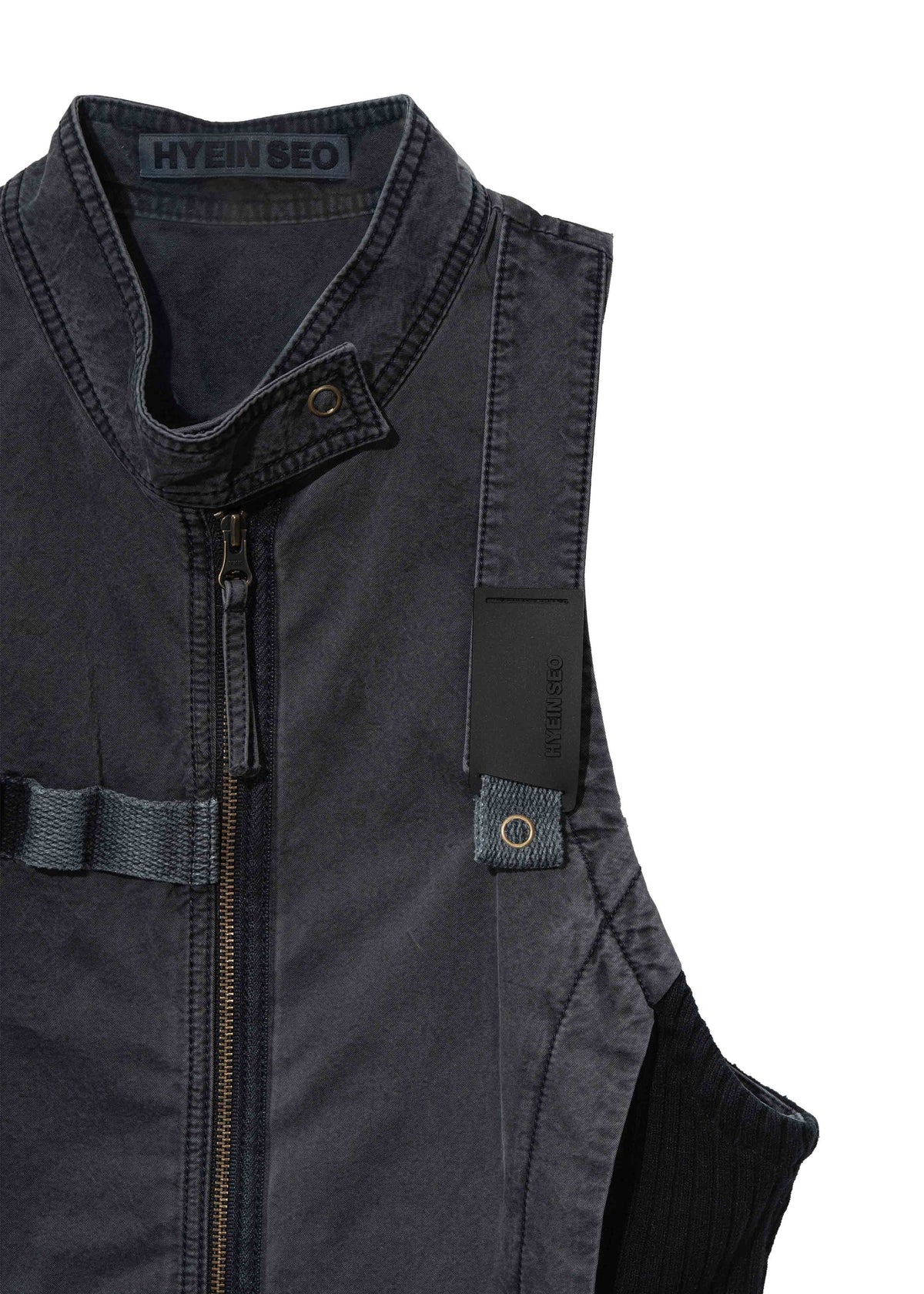 Hyein Seo - Double Layer Moto Jacket (Midnight) product image 5 | TRAB K-Fashion Australia