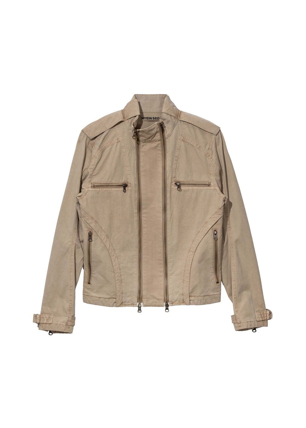 Hyein Seo - Washed Rider Jacket (Beige) product image 11 | TRAB K-Fashion Australia