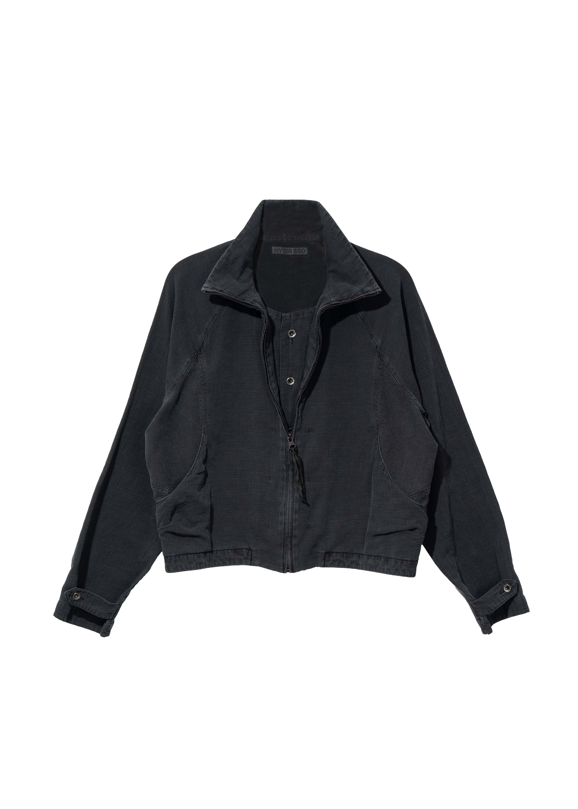 Hyein Seo - Trim Zip-up (Dark Grey) product image 5 | TRAB K-Fashion Australia