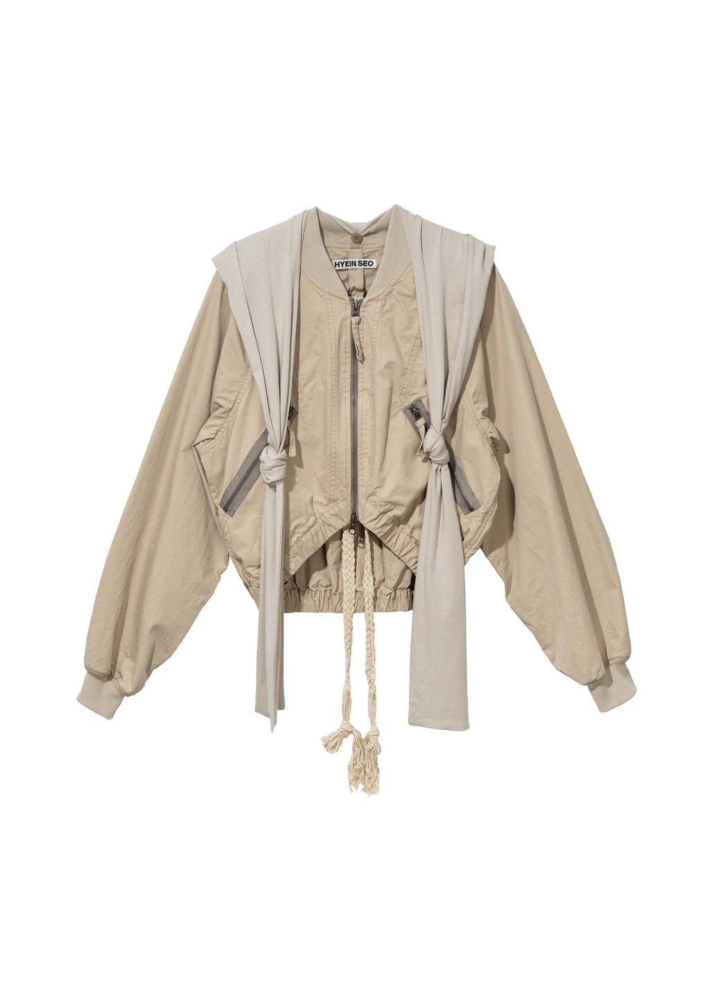 Hyein Seo - Cotton Bolero Jacket w/ Hoodie (Beige) product image 5 | TRAB K-Fashion Australia