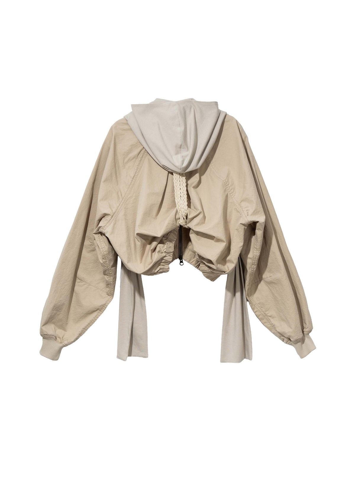 Hyein Seo - Cotton Bolero Jacket w/ Hoodie (Beige) product image 3 | TRAB K-Fashion Australia