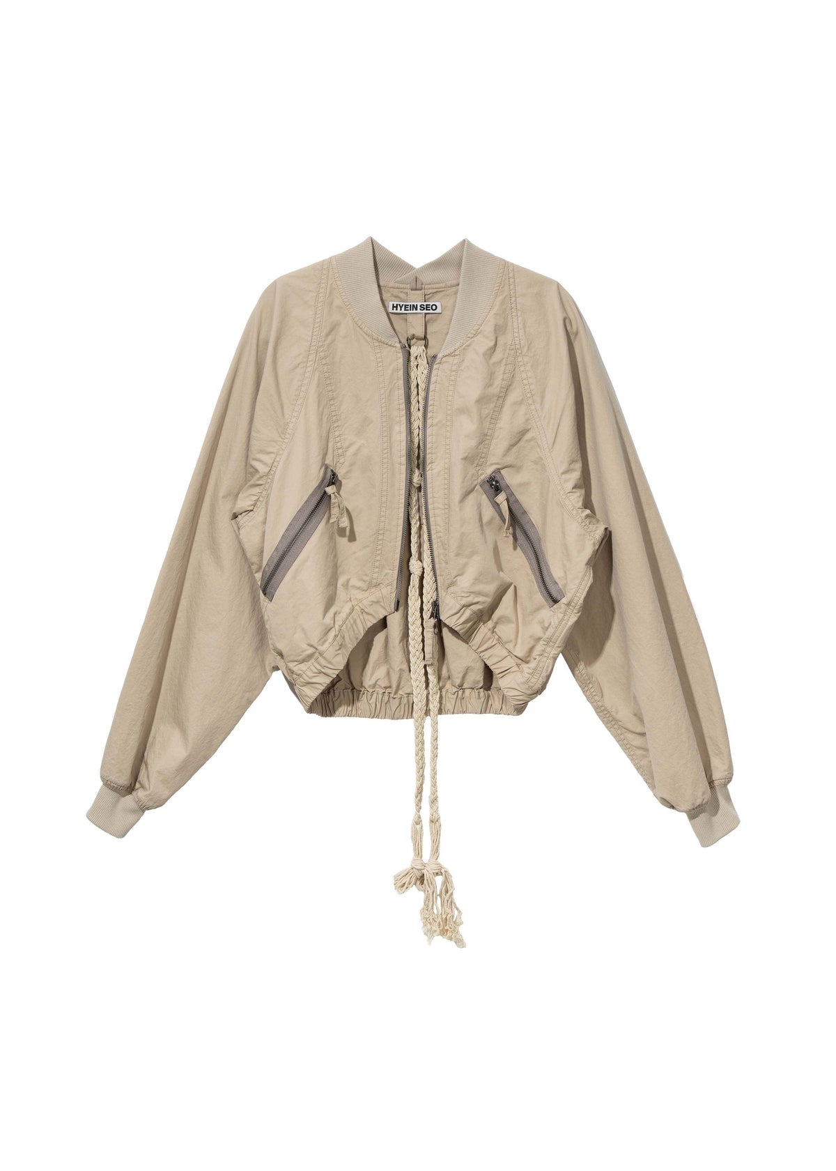 Hyein Seo - Cotton Bolero Jacket w/ Hoodie (Beige) product image 4 | TRAB K-Fashion Australia