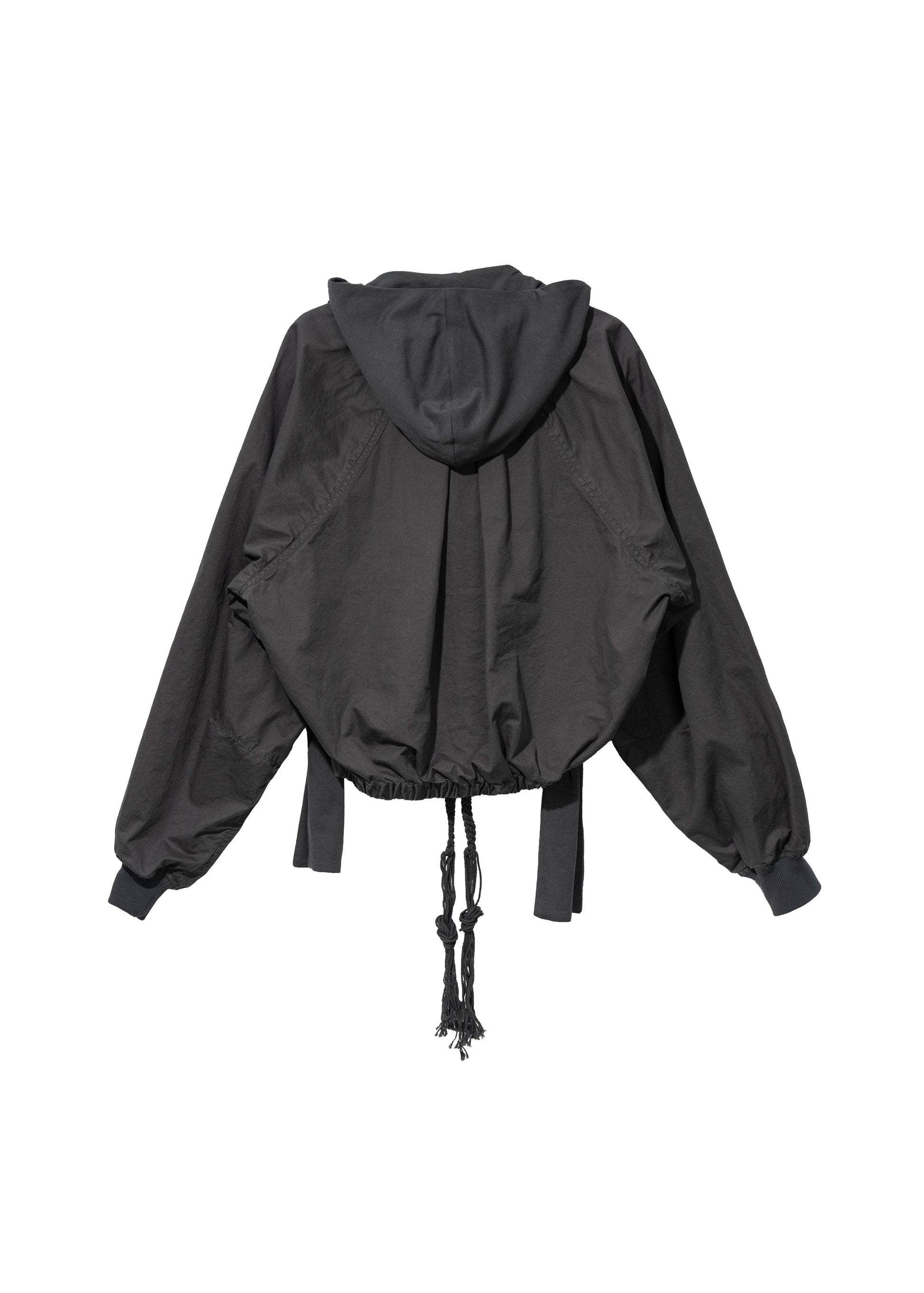 Hyein Seo - Cotton Bolero Jacket w/ Hoodie (Charcoal) product image 8 | TRAB K-Fashion Australia