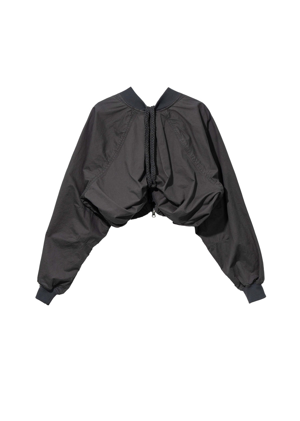 Hyein Seo - Cotton Bolero Jacket w/ Hoodie (Charcoal) product image 4 | TRAB K-Fashion Australia