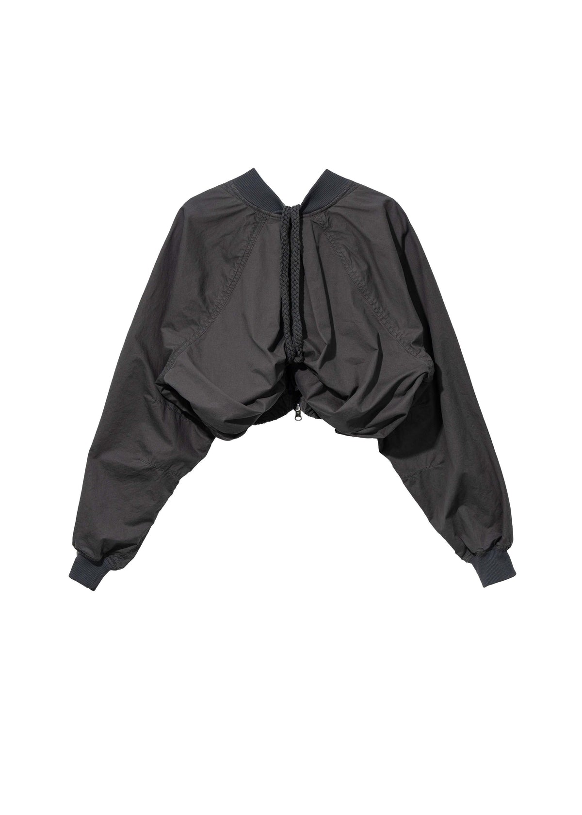Hyein Seo - Cotton Bolero Jacket w/ Hoodie (Charcoal) product image 4 | TRAB K-Fashion Australia