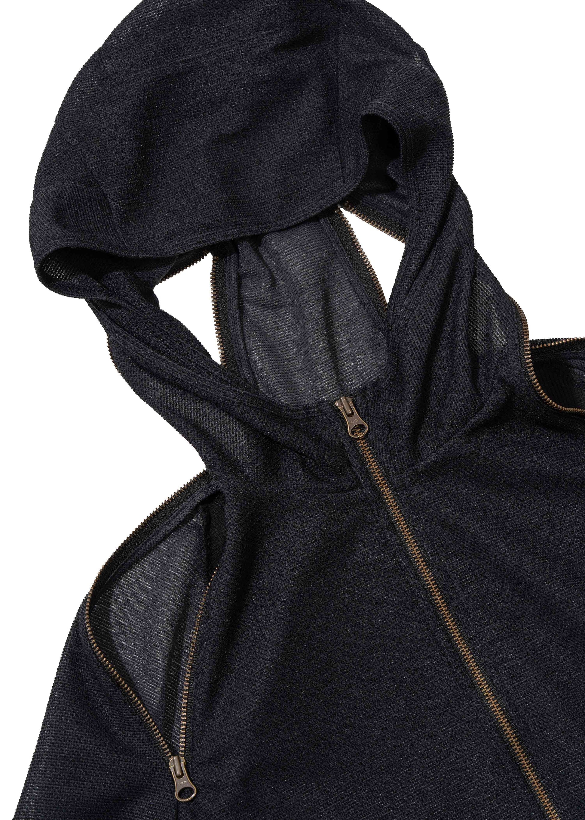 Hyein Seo - Slashed Zip Hoodie (Midnight) product image 13 | TRAB K-Fashion Australia