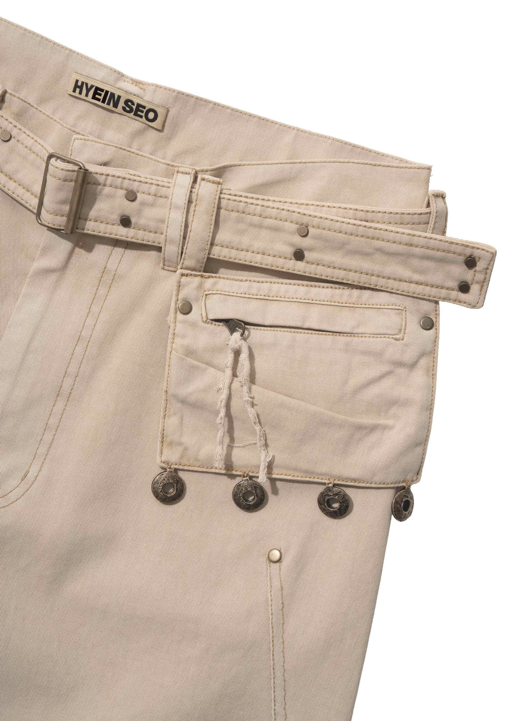 Hyein Seo - Cotton Pants w/ Coin Pocket (Beige) product image 9 | TRAB K-Fashion Australia