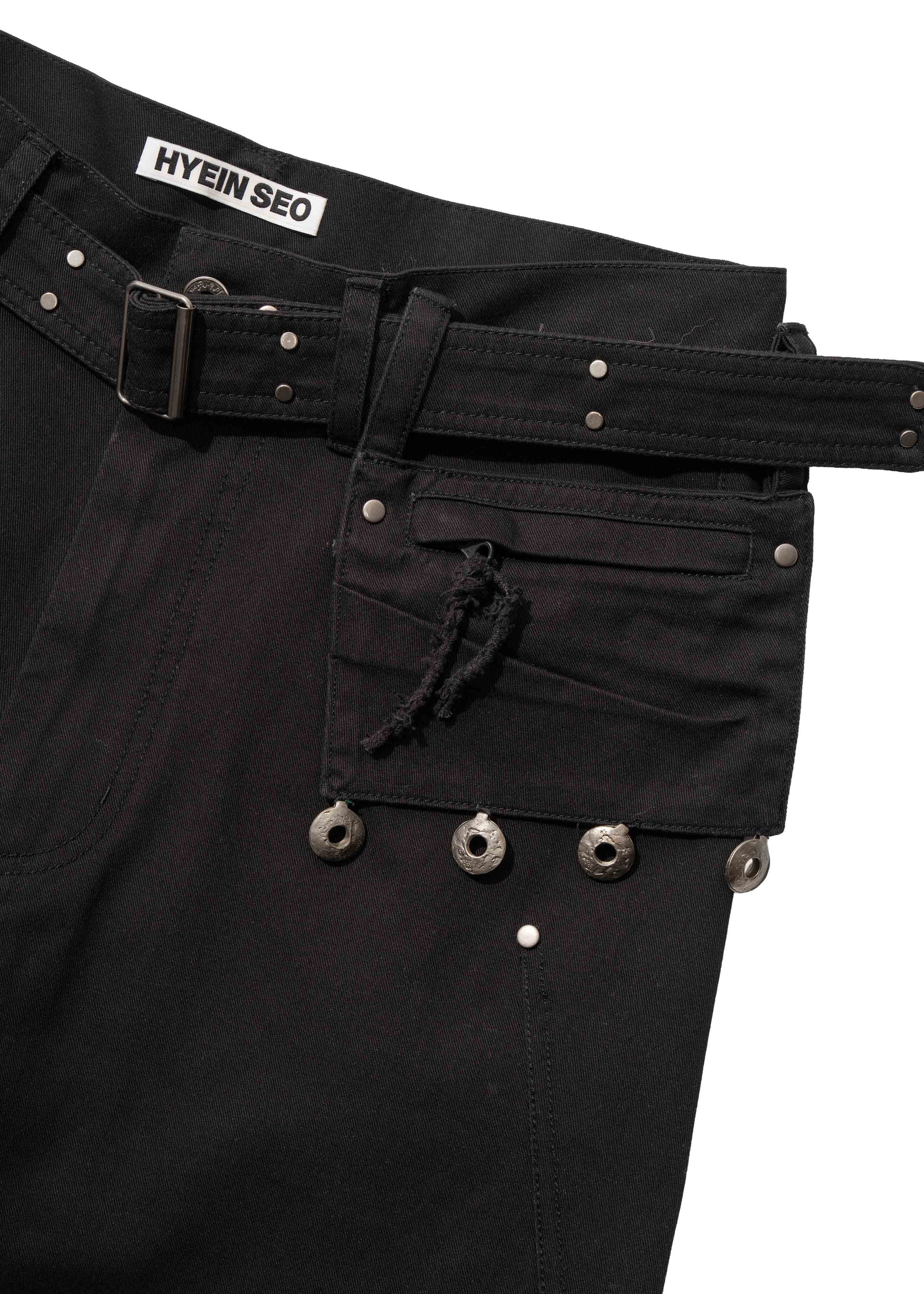 Hyein Seo - Cotton Pants w/ Coin Pocket (Black) product image 1 | TRAB K-Fashion Australia