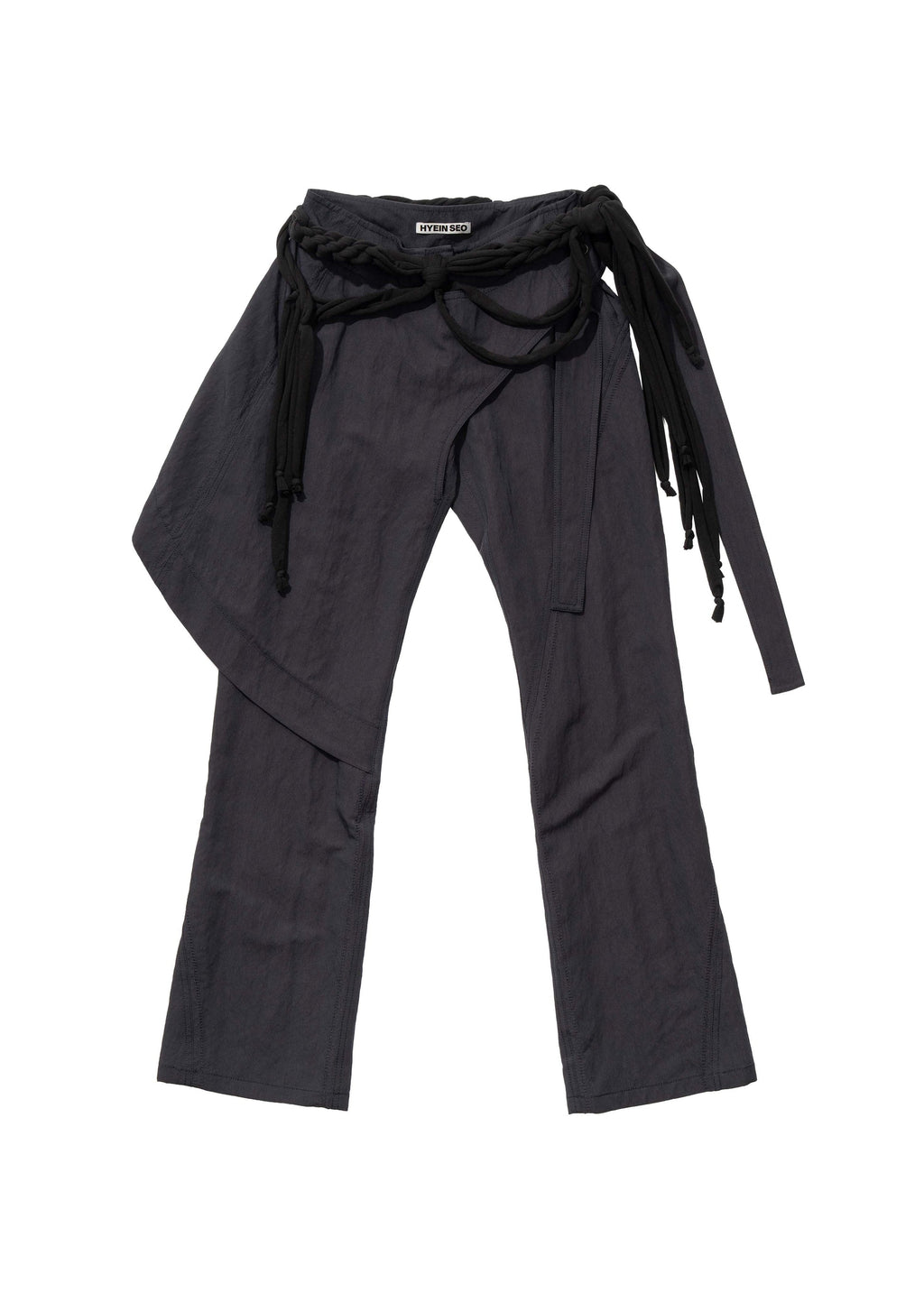 Hyein Seo - Wrap Pants w/ Macrame Belt (Midnight) product image 7 | TRAB K-Fashion Australia