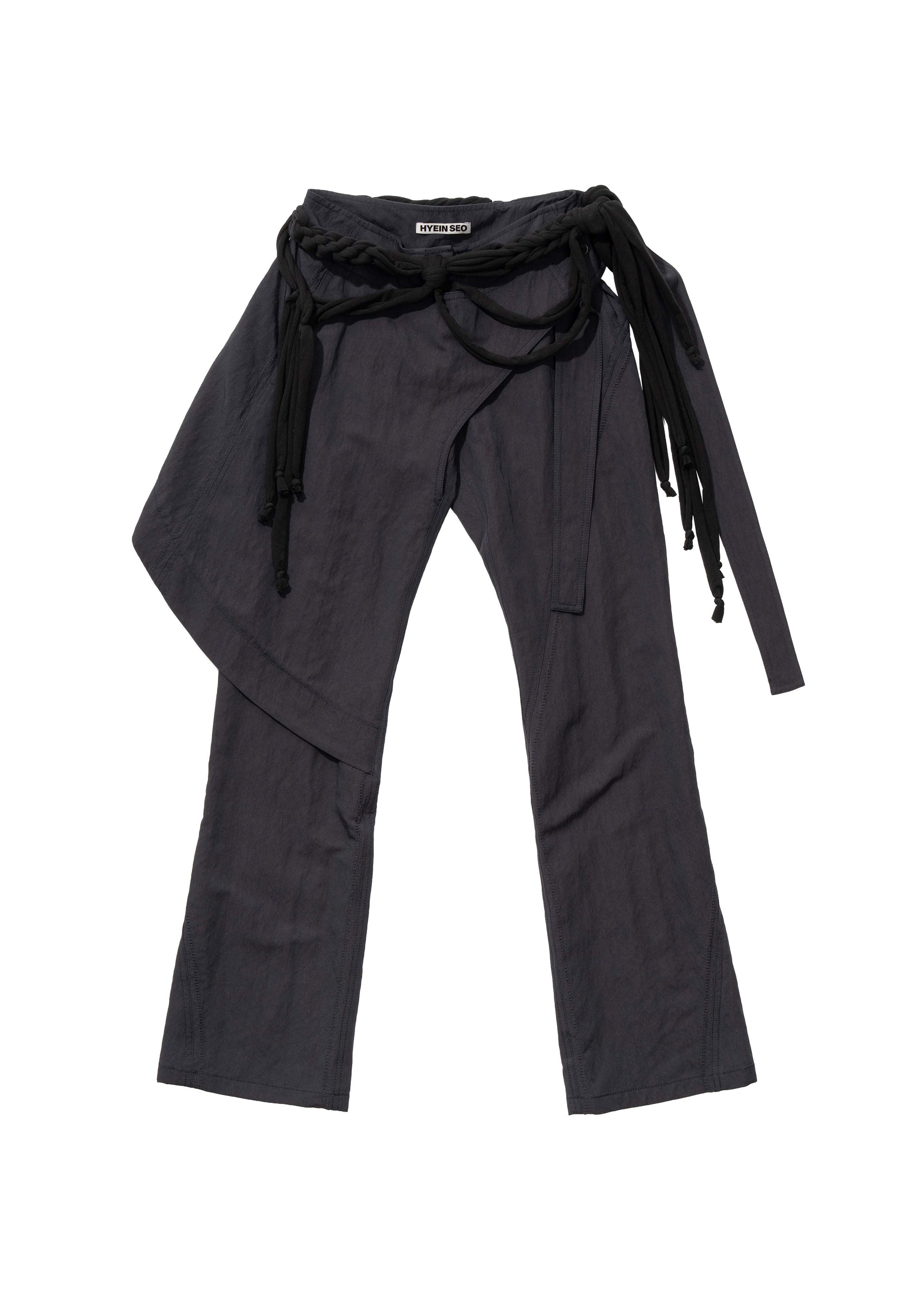 Hyein Seo - Wrap Pants w/ Macrame Belt (Midnight) product image 7 | TRAB K-Fashion Australia