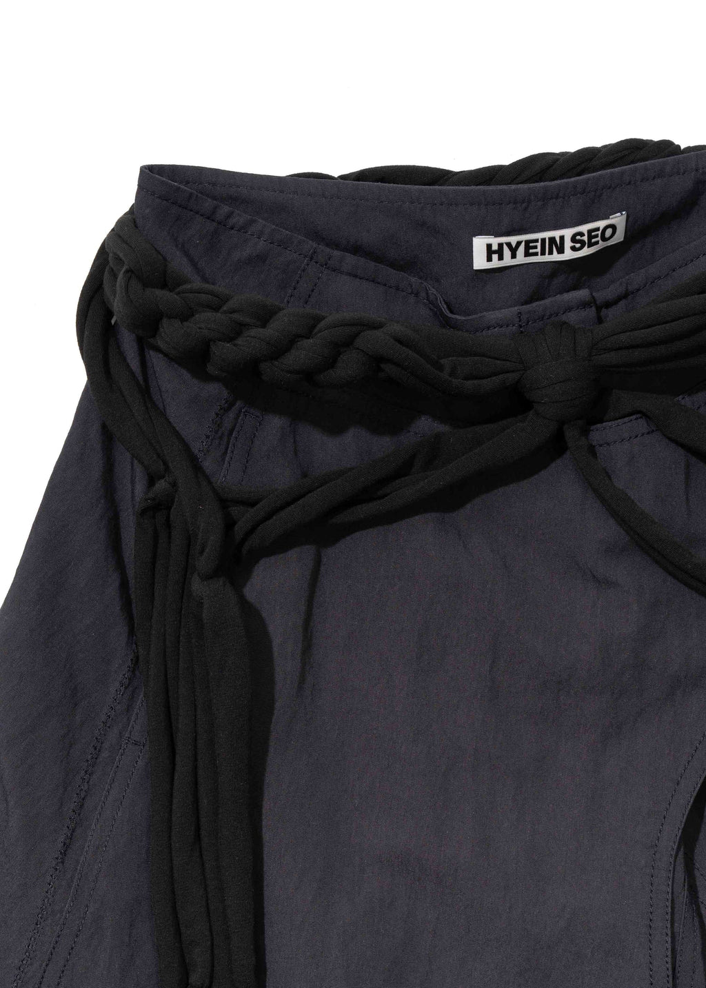 Hyein Seo - Wrap Pants w/ Macrame Belt (Midnight) product image 9 | TRAB K-Fashion Australia