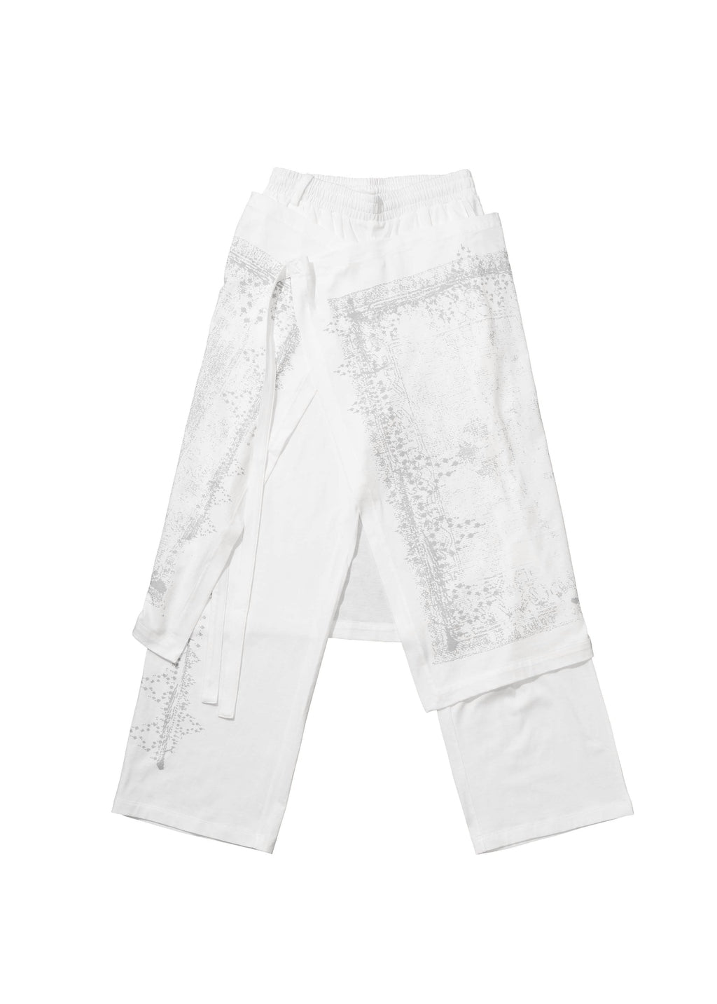 Hyein Seo - Jersey Scarf Pants (White) product image 5 | TRAB K-Fashion Australia