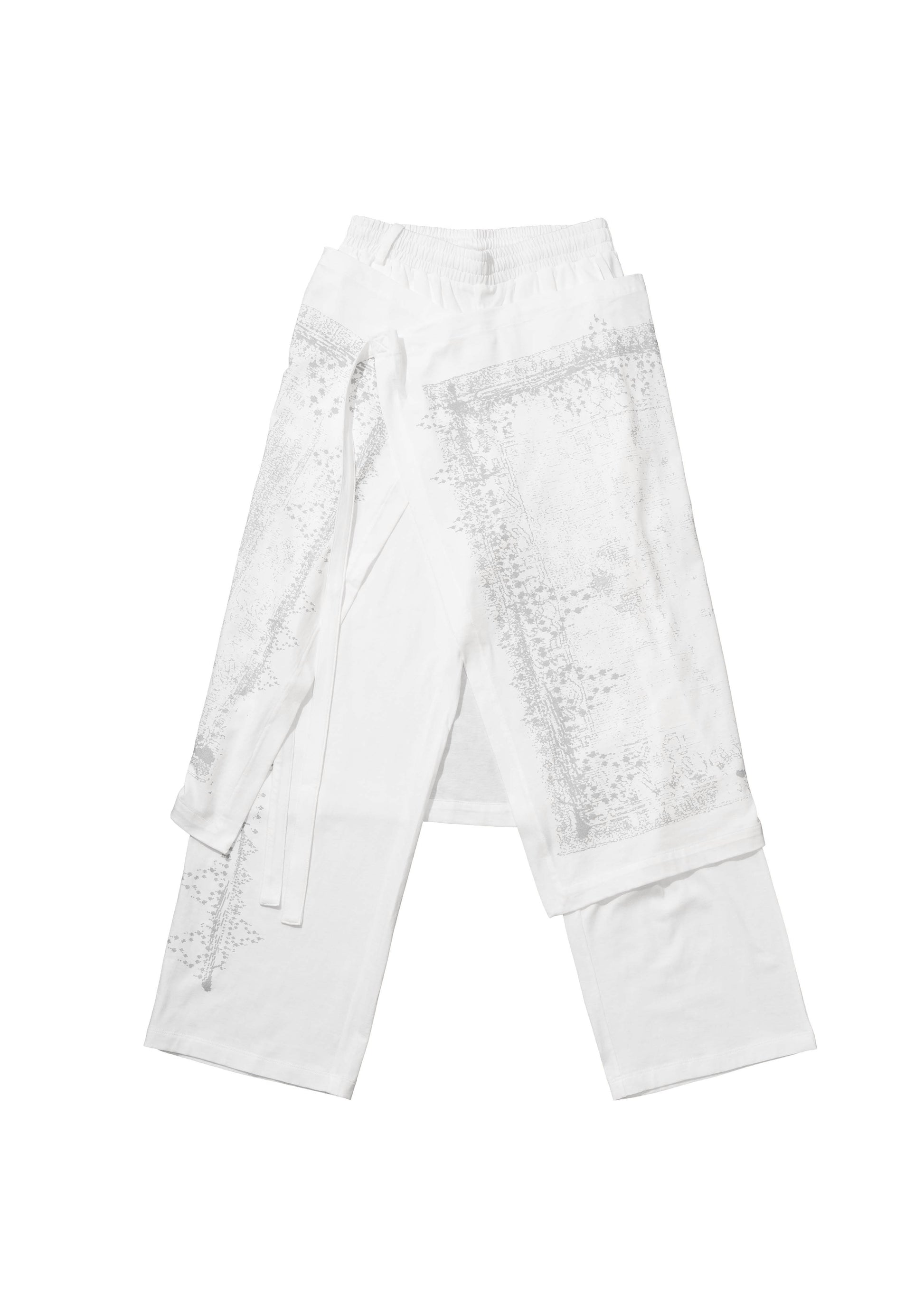 Hyein Seo - Jersey Scarf Pants (White) product image 5 | TRAB K-Fashion Australia