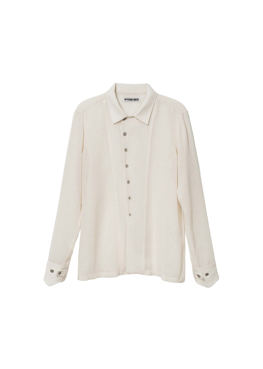 Hyein Seo - Silver Button Shirt (Ivory) product image 1 | TRAB K-Fashion Australia