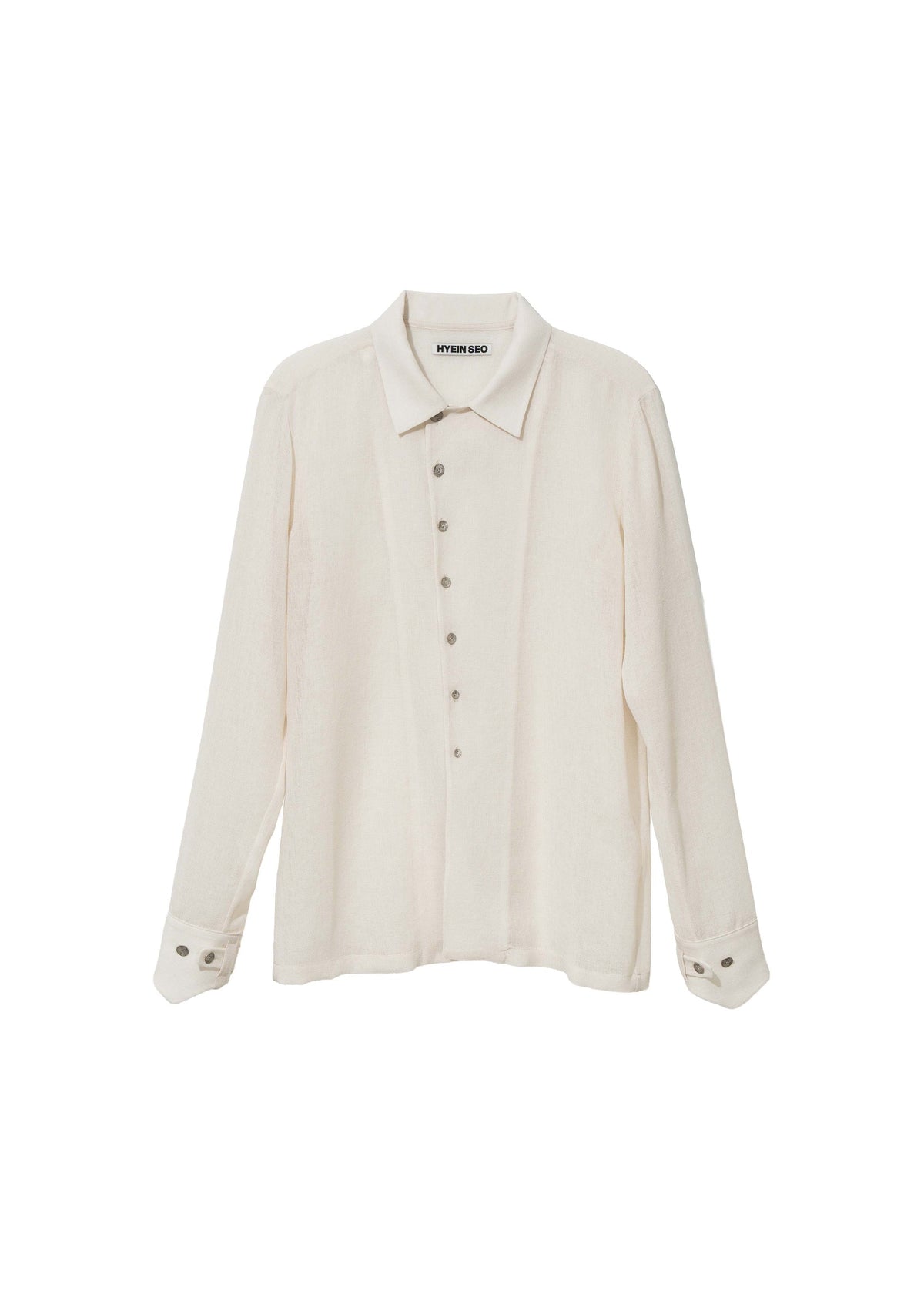 Hyein Seo - Silver Button Shirt (Ivory) product image 1 | TRAB K-Fashion Australia
