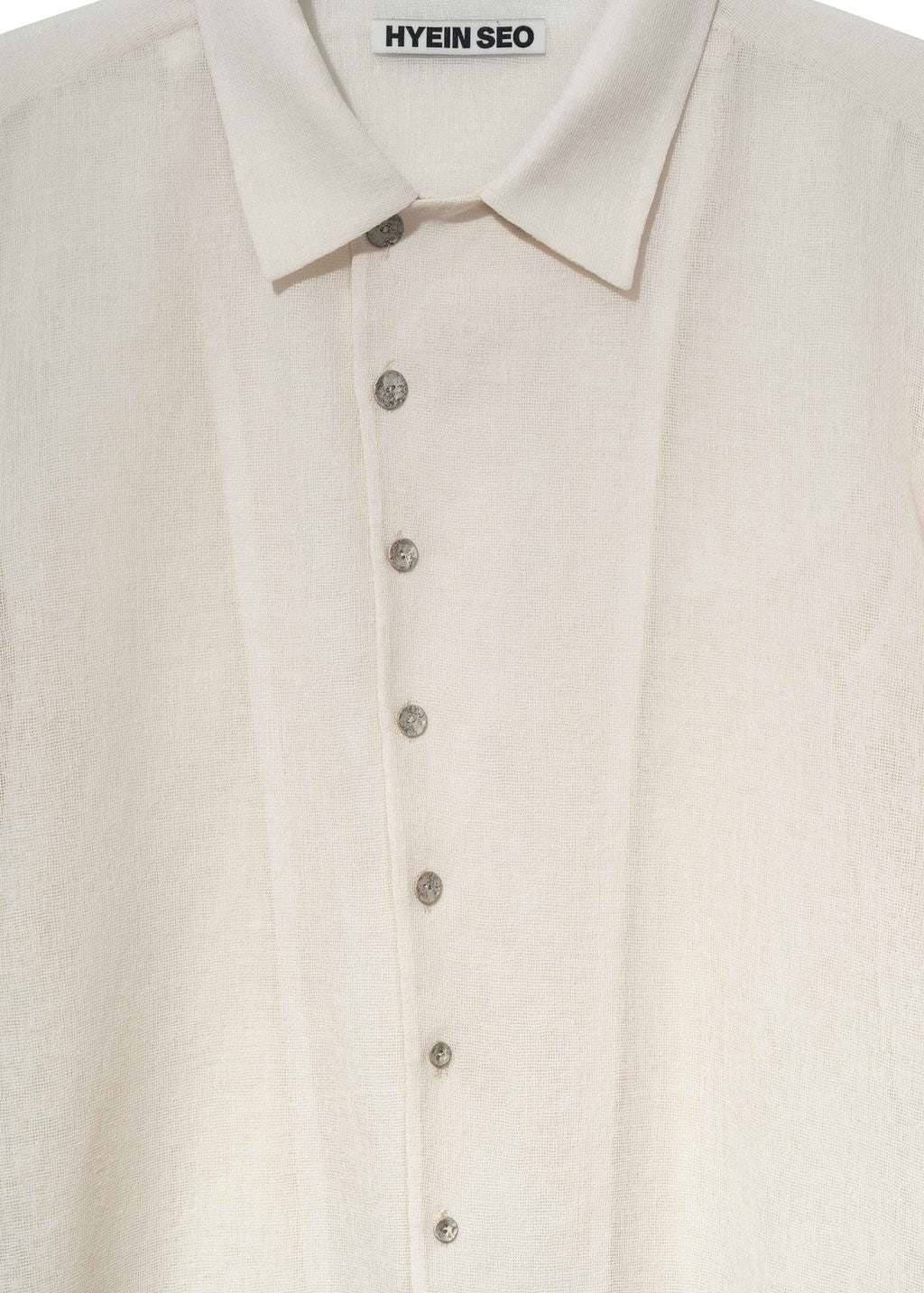 Hyein Seo - Silver Button Shirt (Ivory) product image 3 | TRAB K-Fashion Australia