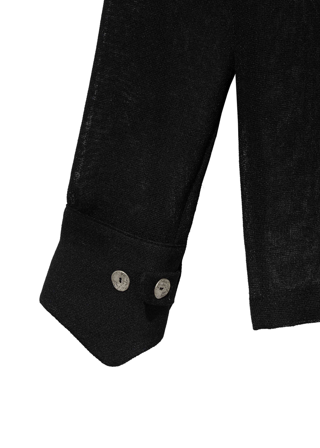 Hyein Seo - Silver Button Shirt (Black) product image 4 | TRAB K-Fashion Australia