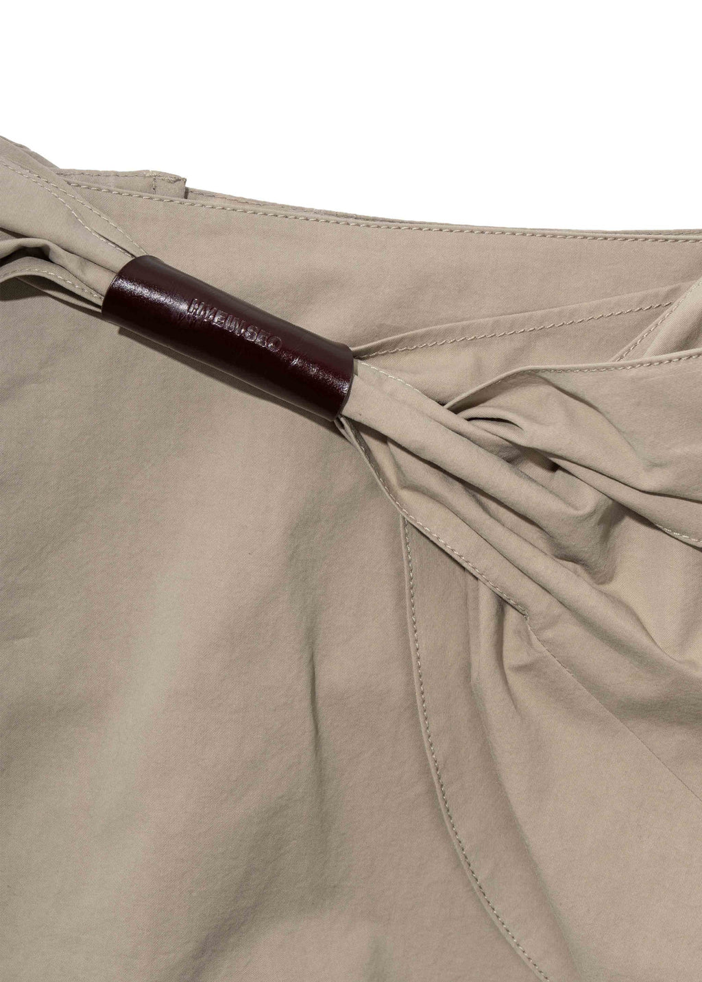 Hyein Seo - Knotted Mini Skirt (Beige) product image 6 | TRAB K-Fashion Australia