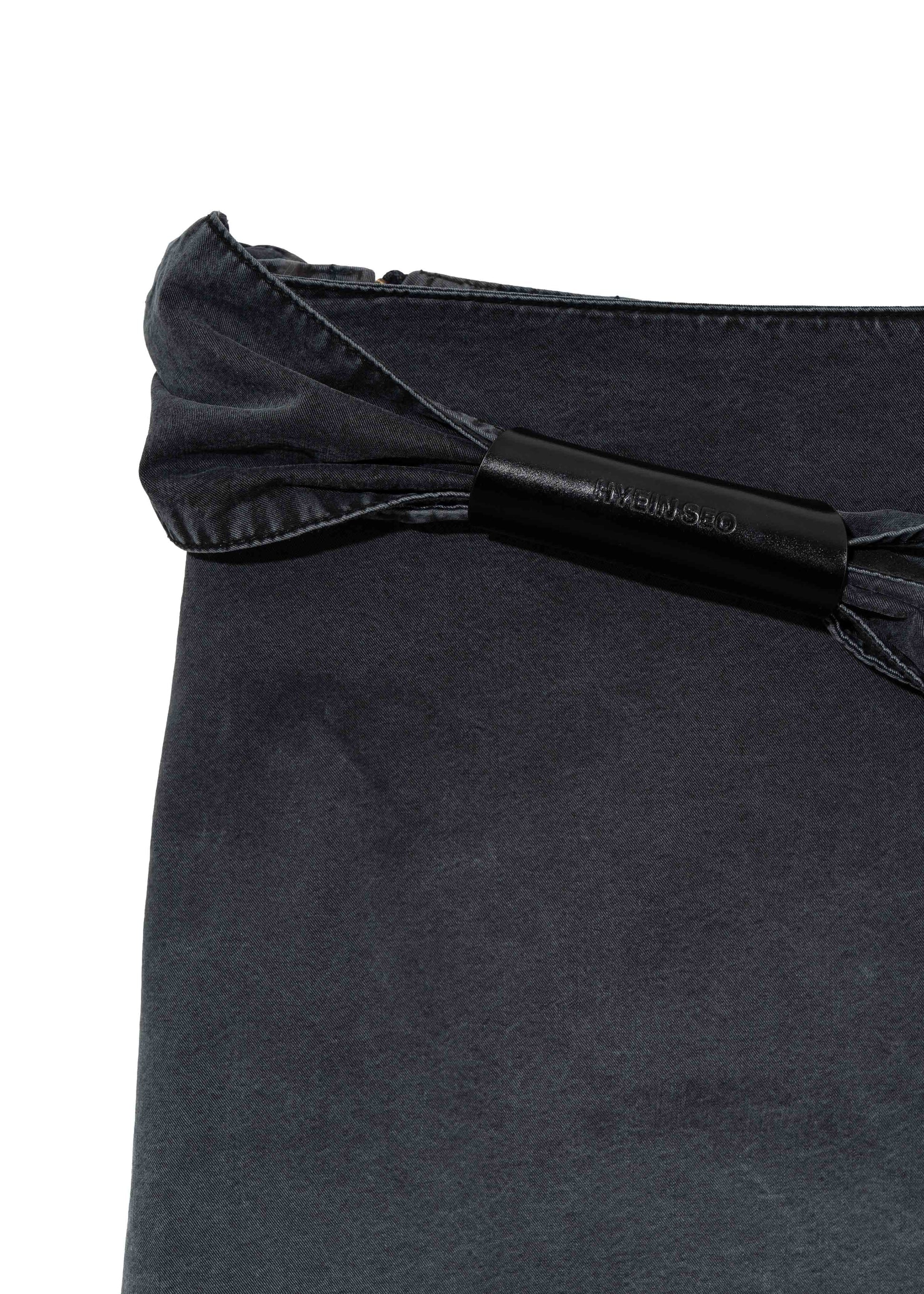 Hyein Seo - Knotted Mini Skirt (Black) product image 12 | TRAB K-Fashion Australia