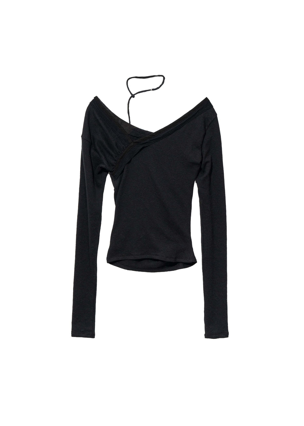 Hyein Seo - Twisted Long Sleeve w/ Necklace (Black) product image 7 | TRAB K-Fashion Australia