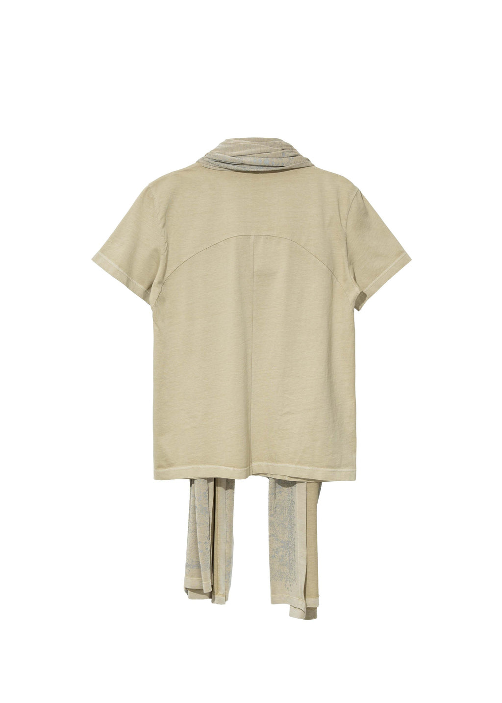 Hyein Seo - Basic T-shirt w/ Graphic Scarf (Sand Beige) product image 11 | TRAB K-Fashion Australia