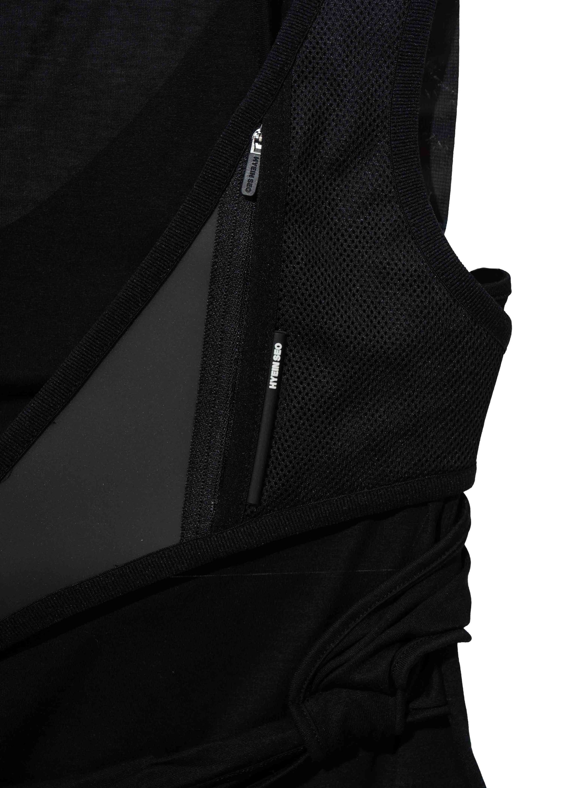 Hyein Seo - Sleeveless Knot Top w/ Back Strap (Black) product image 6 | TRAB K-Fashion Australia