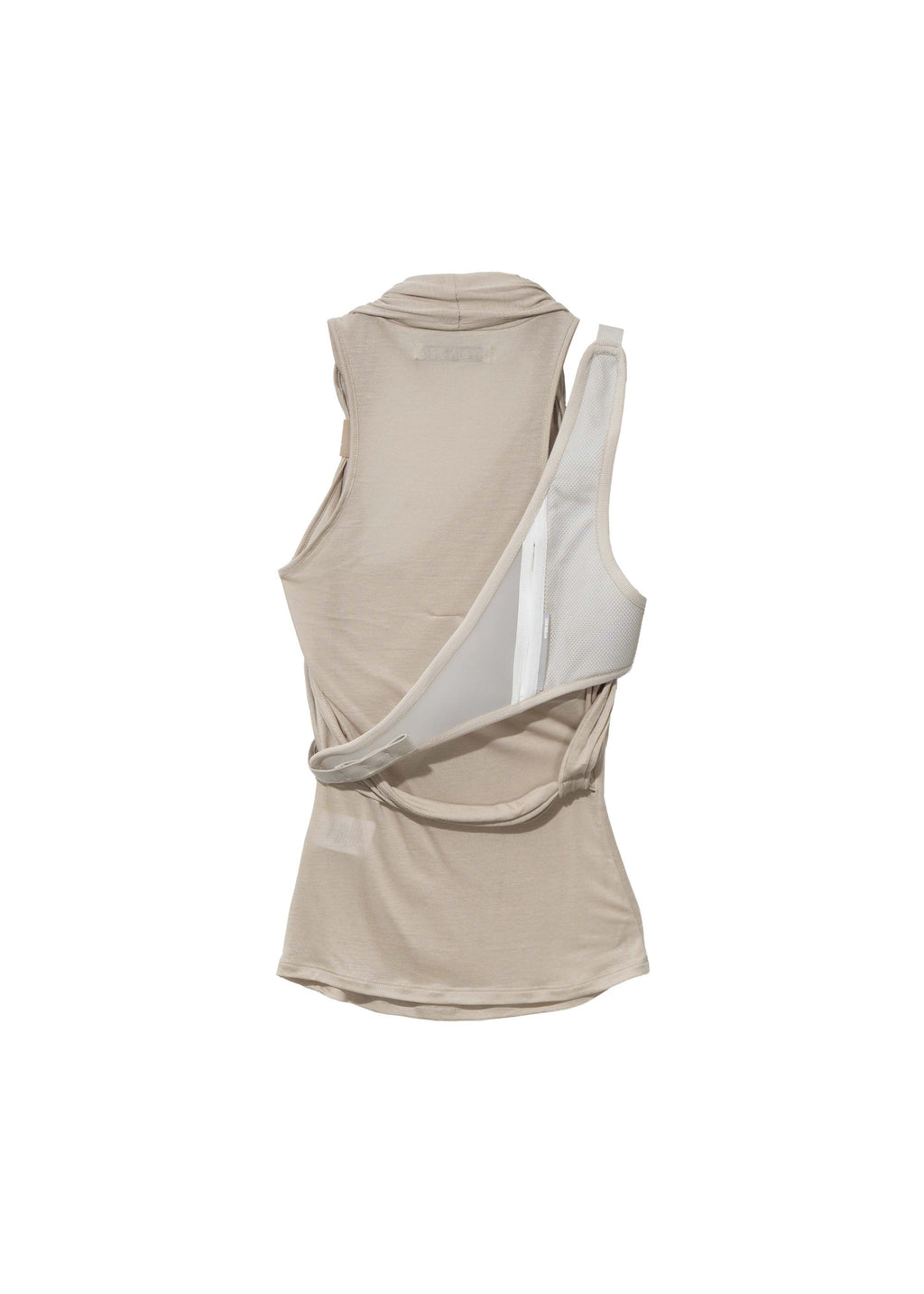 Hyein Seo - Sleeveless Knot Top w/ Back Strap (Moss Beige) product image 7 | TRAB K-Fashion Australia